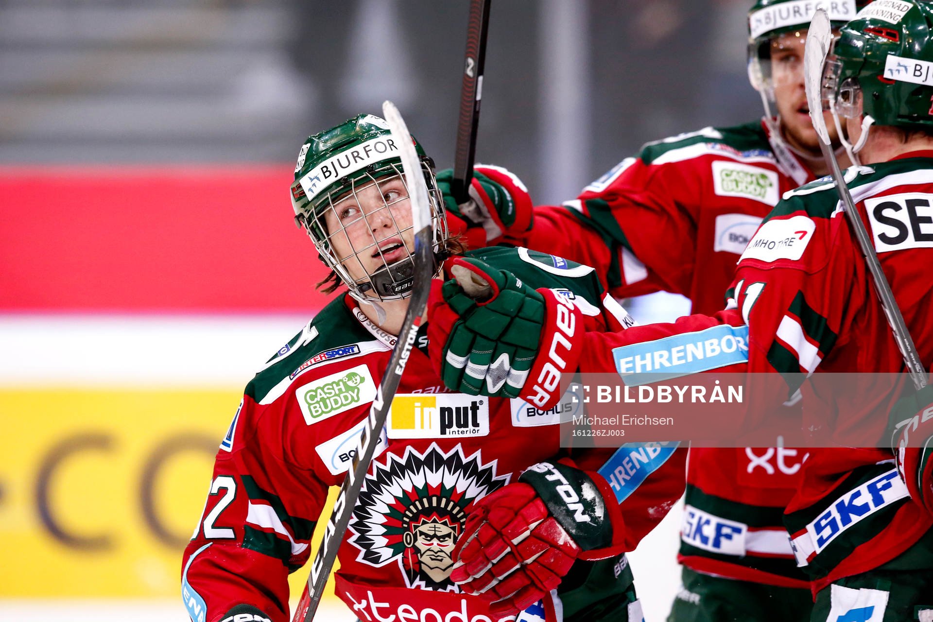 Frölundas Oliwer Fjellström jublar