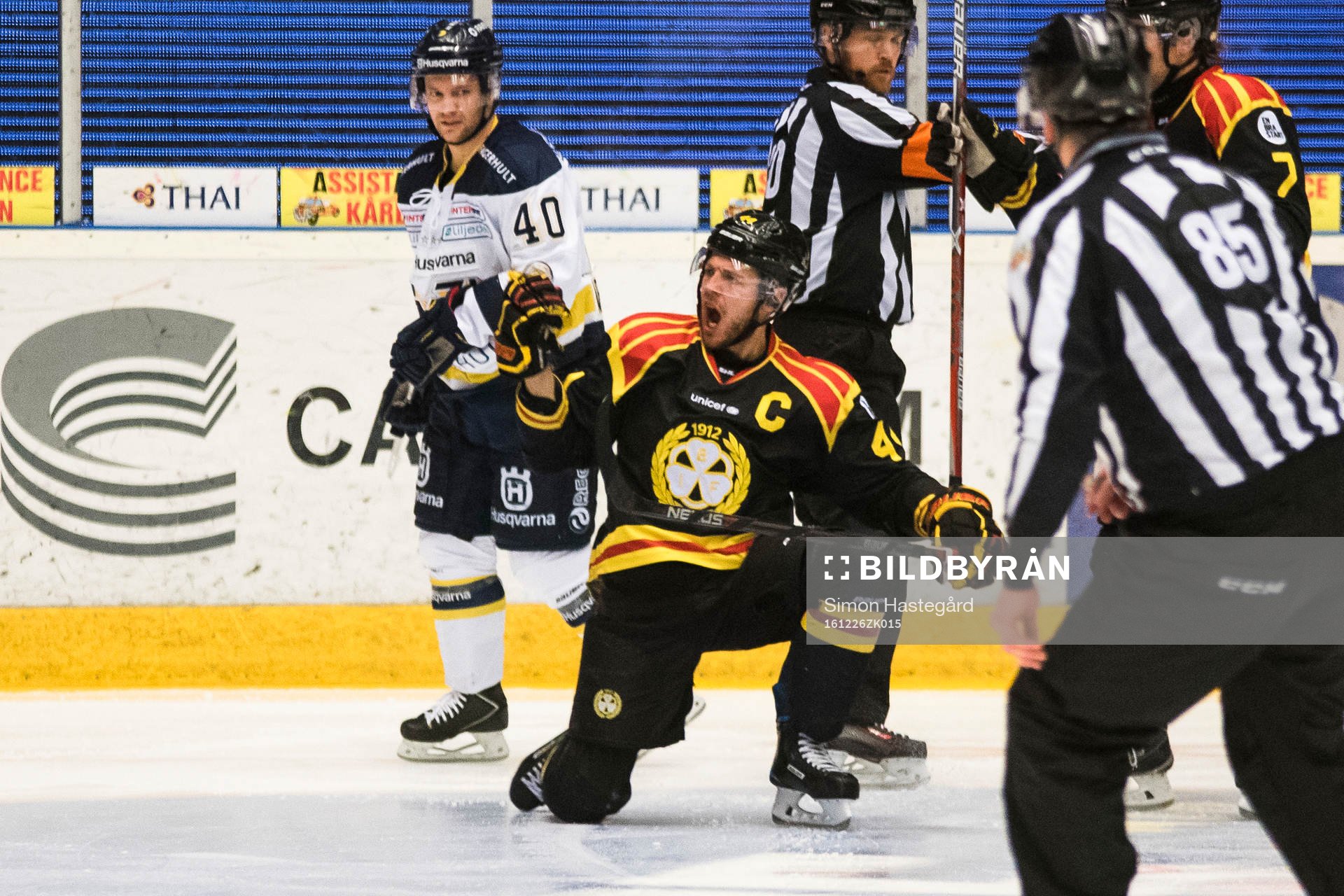 Brynäs Jacob Blomqvist jublar