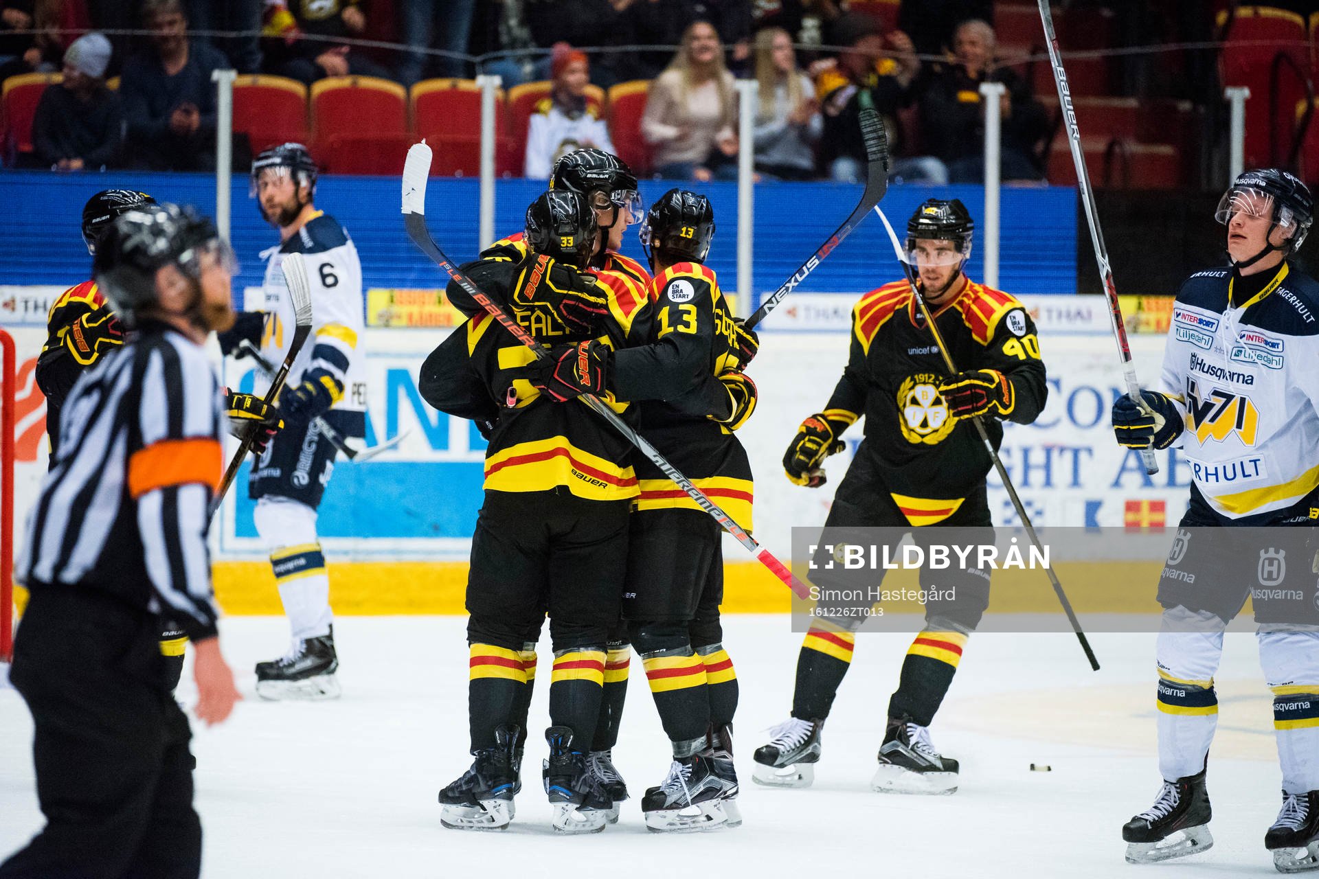 Brynäs Oskar Lindblom, Elias Fälth  Jesper Jensen och