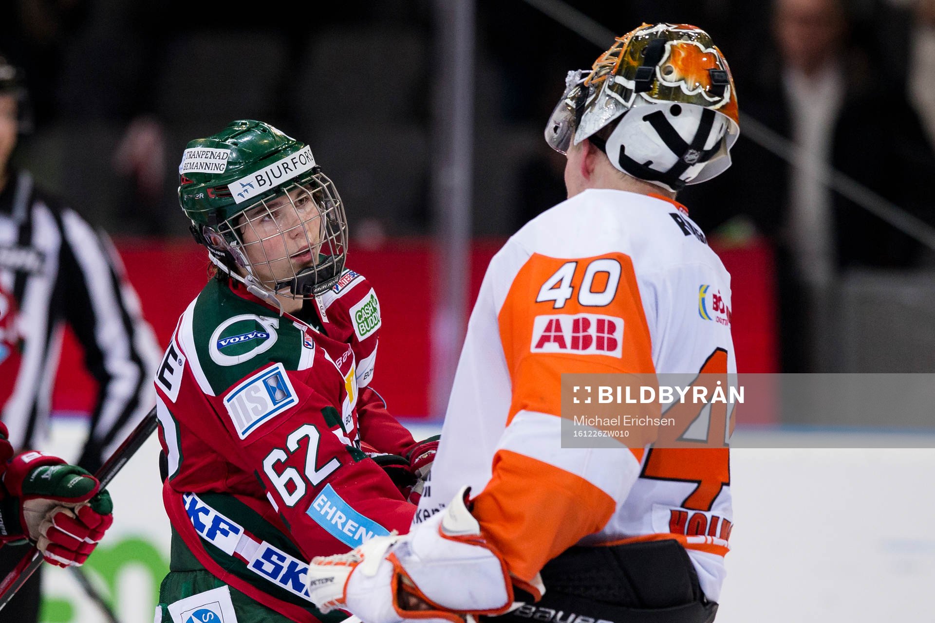 Frölundas matchvinnare Oliwer Fjellström tackar