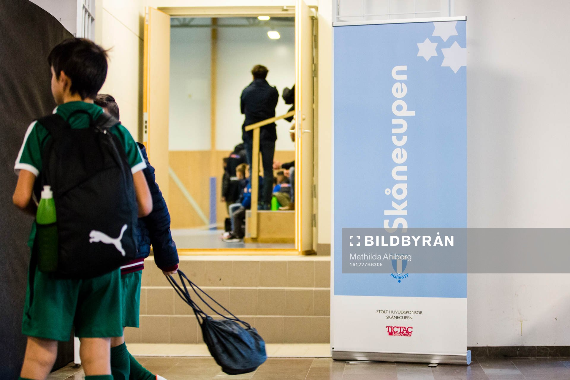 Skylt med texten Skånecupen