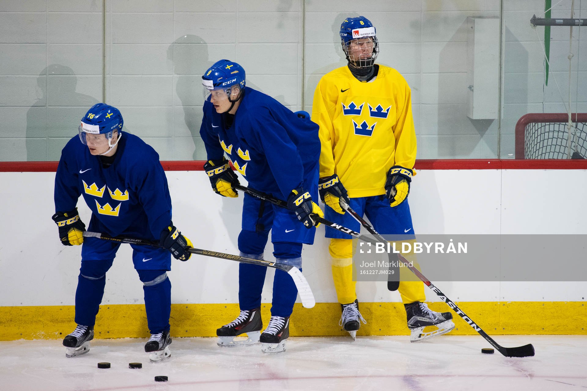 Carl Grundström, Gabriel Carlsson och Rasmus Dahlin på