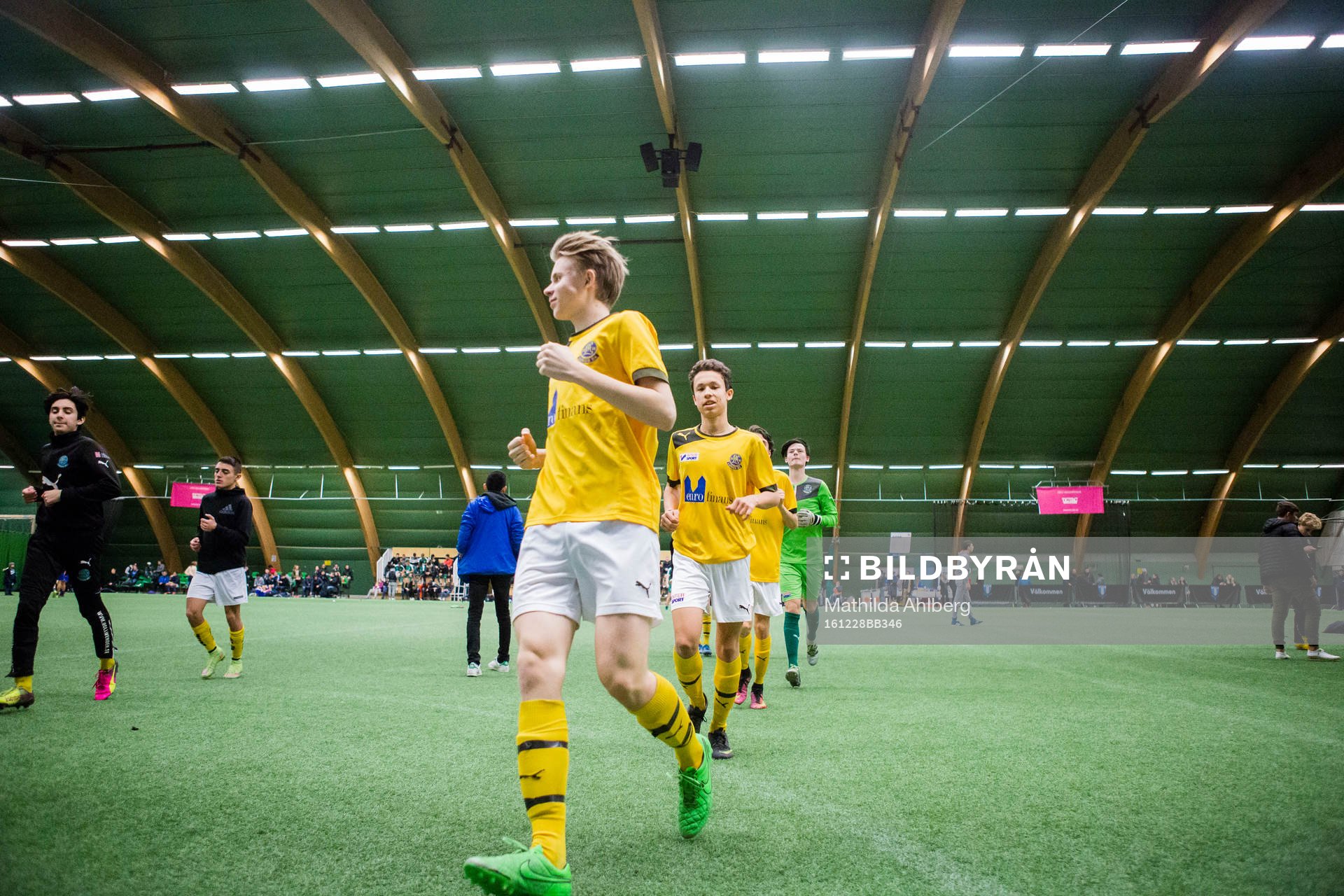 Spelare i Lunds BK värmer upp