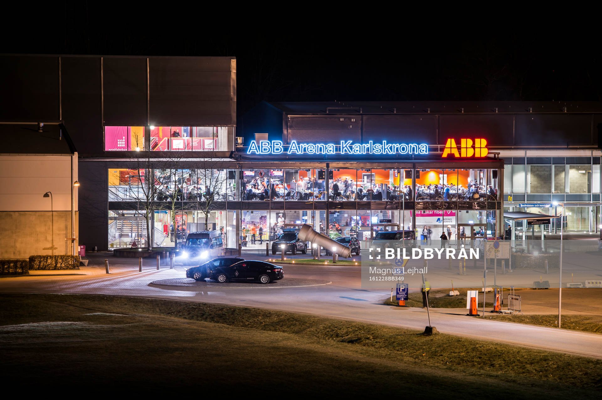 ABB Arena Rosenholm innan ishockeymatchen i SHL mellan