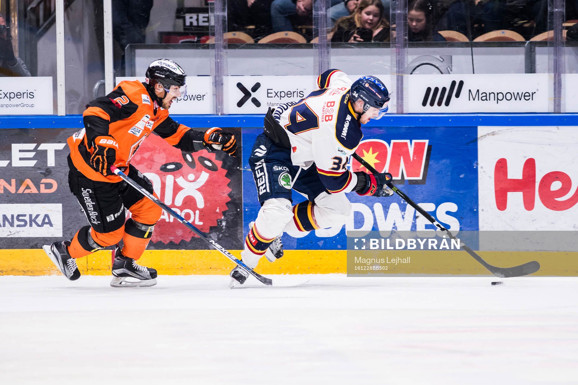 Karlskronas Robin Gartner och Djurgårdens Daniel Brodin