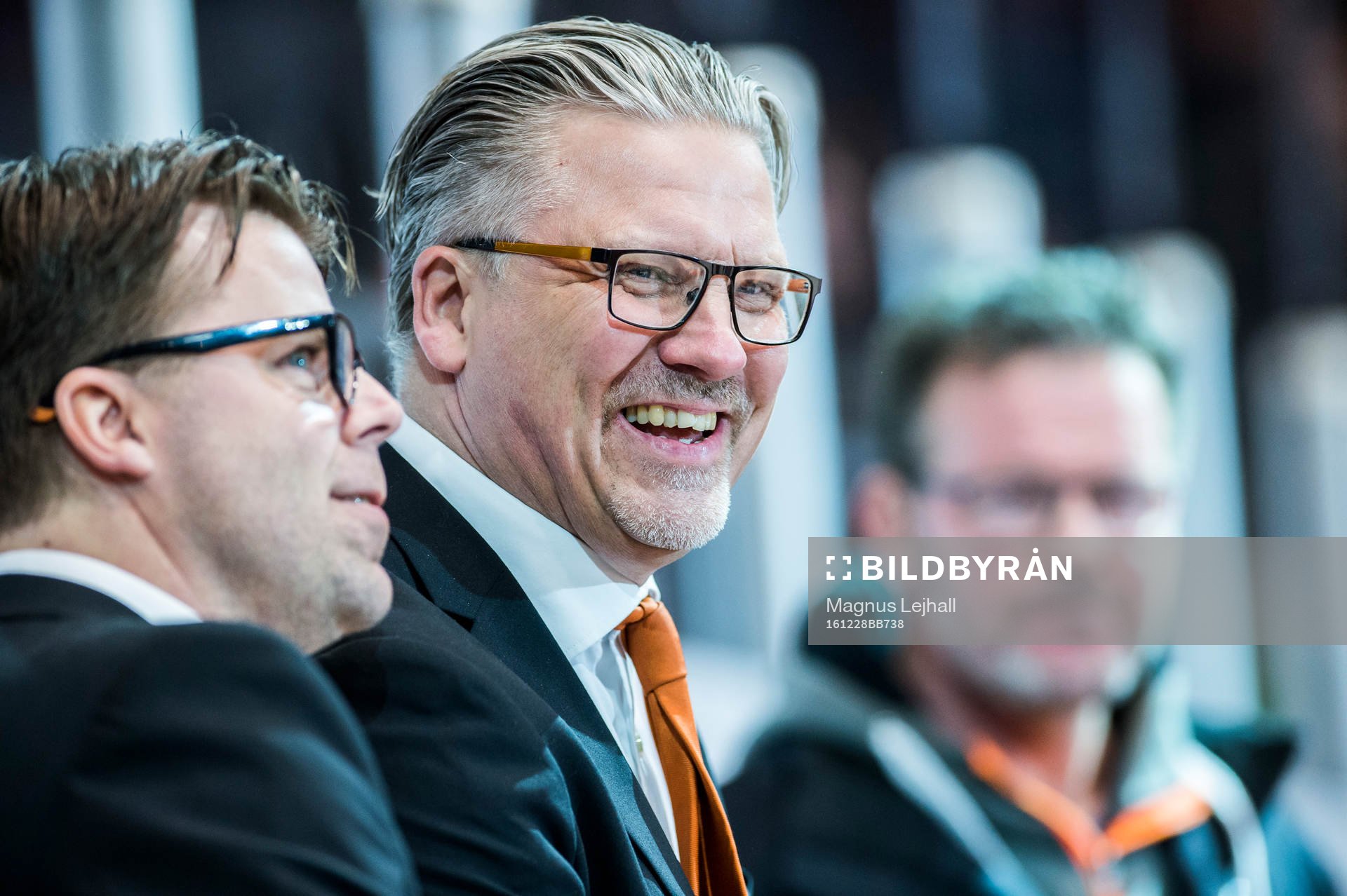 Karlskronas tränare Per Hånberg jublar