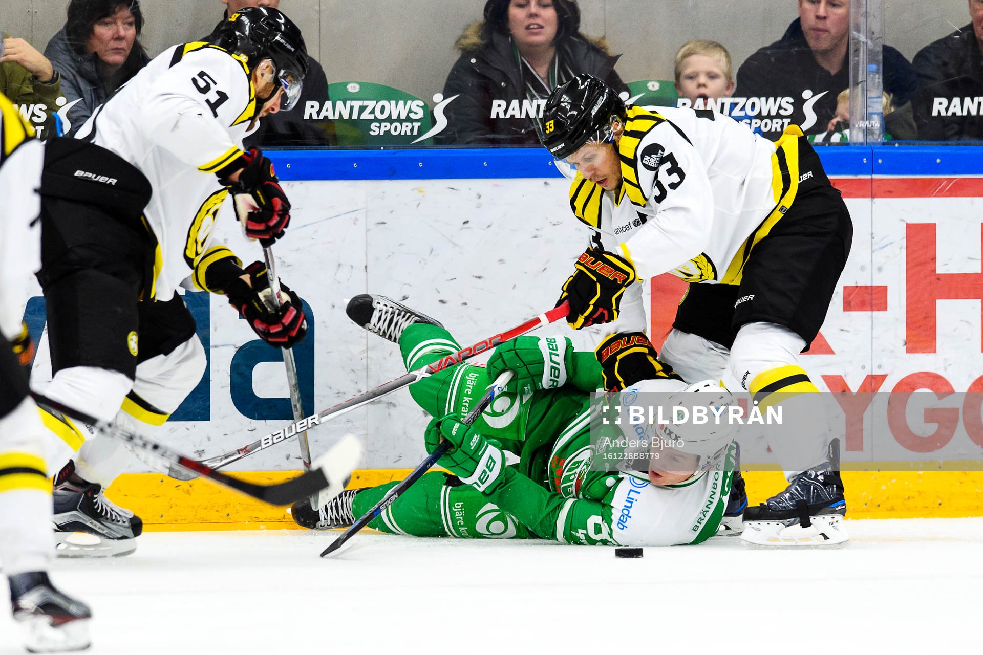 Brynäs Marc Zanetti (v) och Elias Fälth (h)