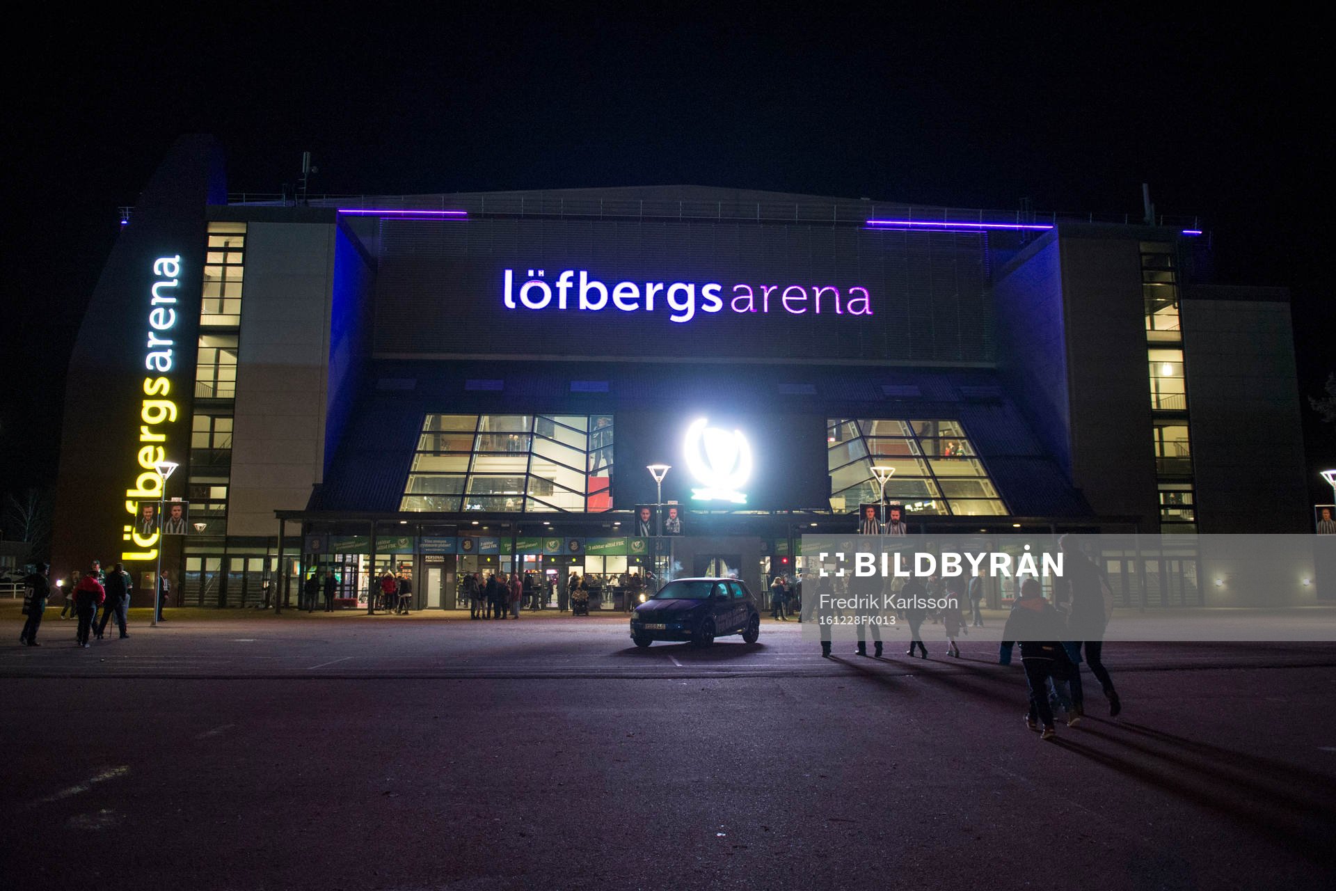 Löfbergs Arena innan ishockeymatchen i SHL mellan