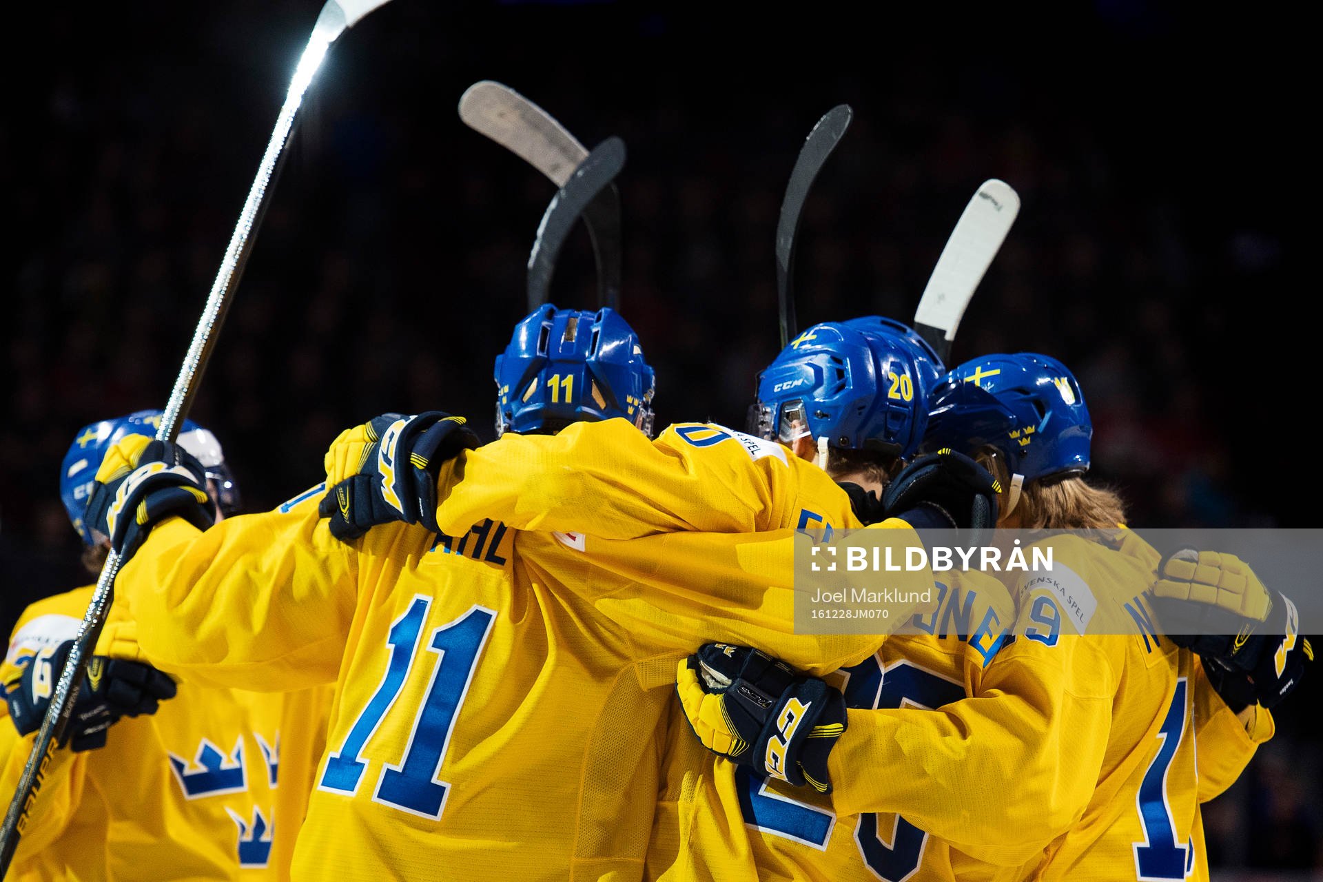 Sveriges Filip Ahl, Joel Eriksson Ek och Alexander Nylander