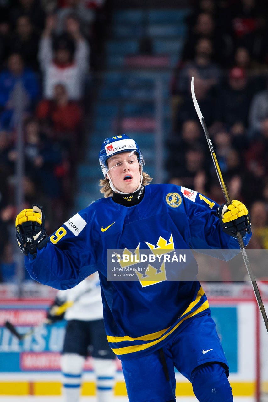 Sveriges Alexander Nylander jublar
