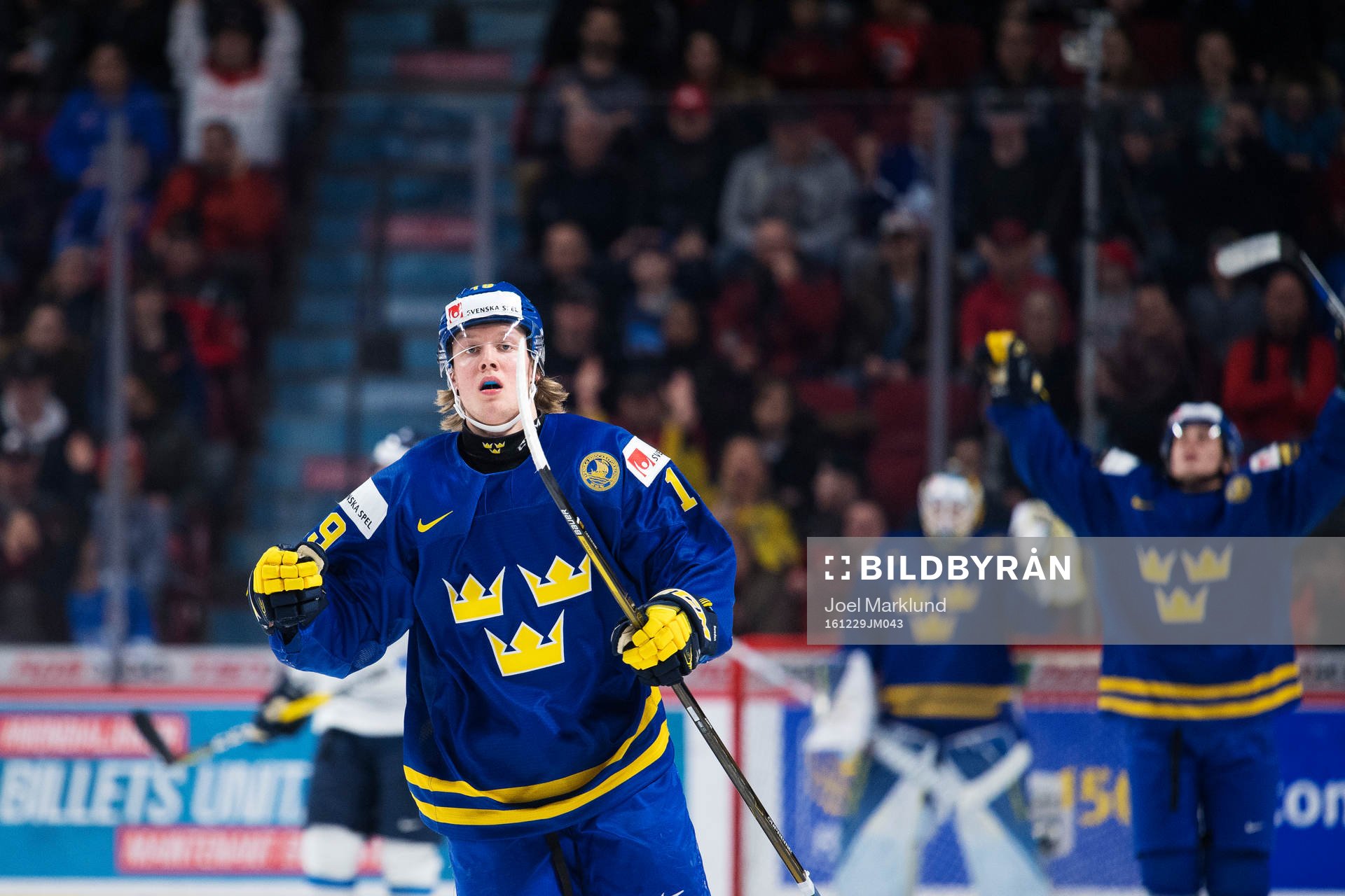 Sveriges Alexander Nylander jublar
