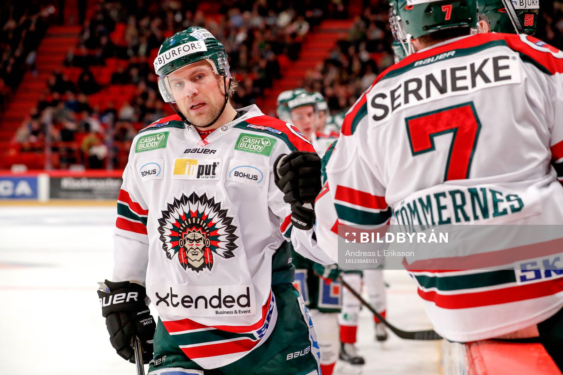 Frölundas Sean Bergenheim jublar