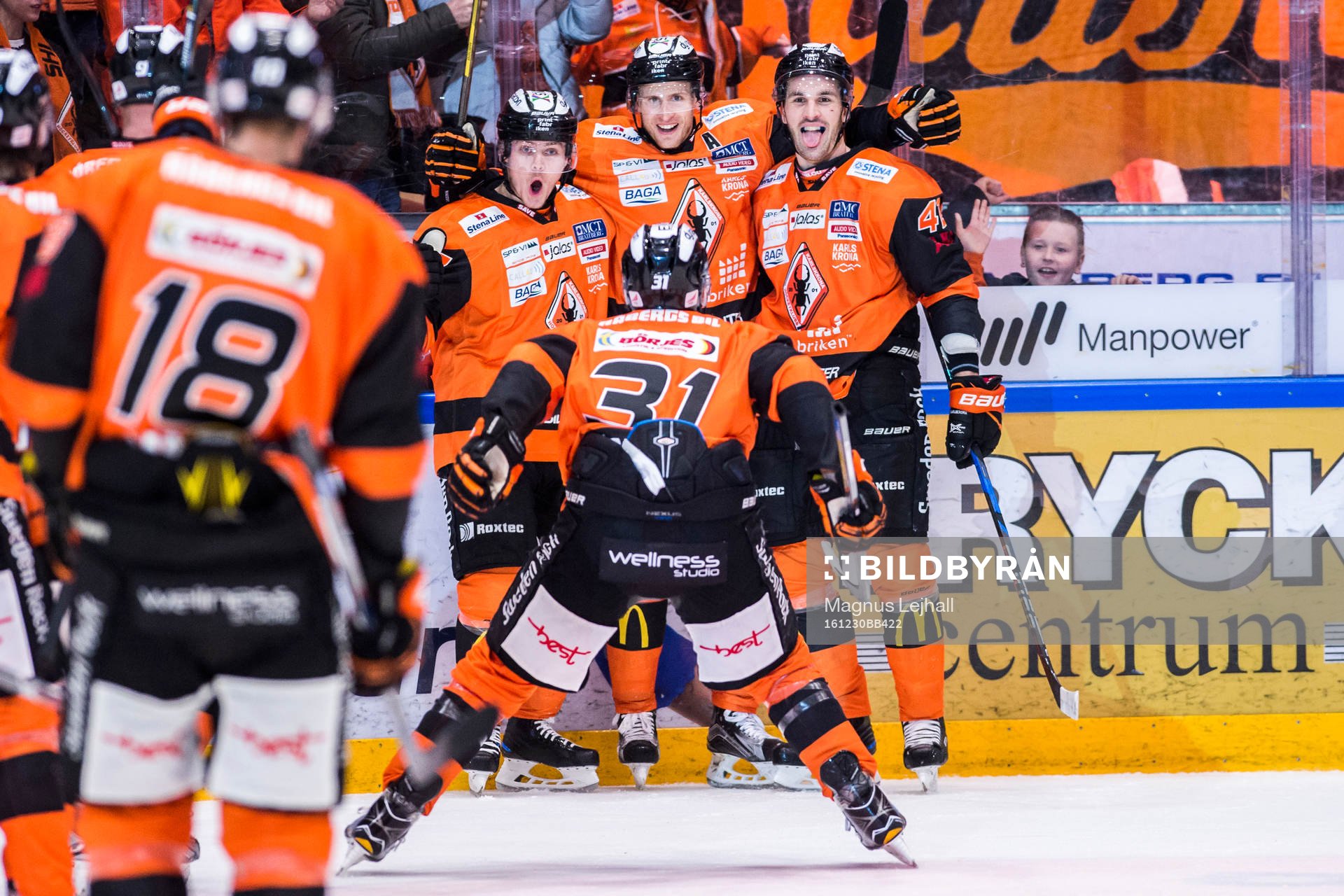 Karlskronas Joel Kellman, Alexander Bergström, Niklas