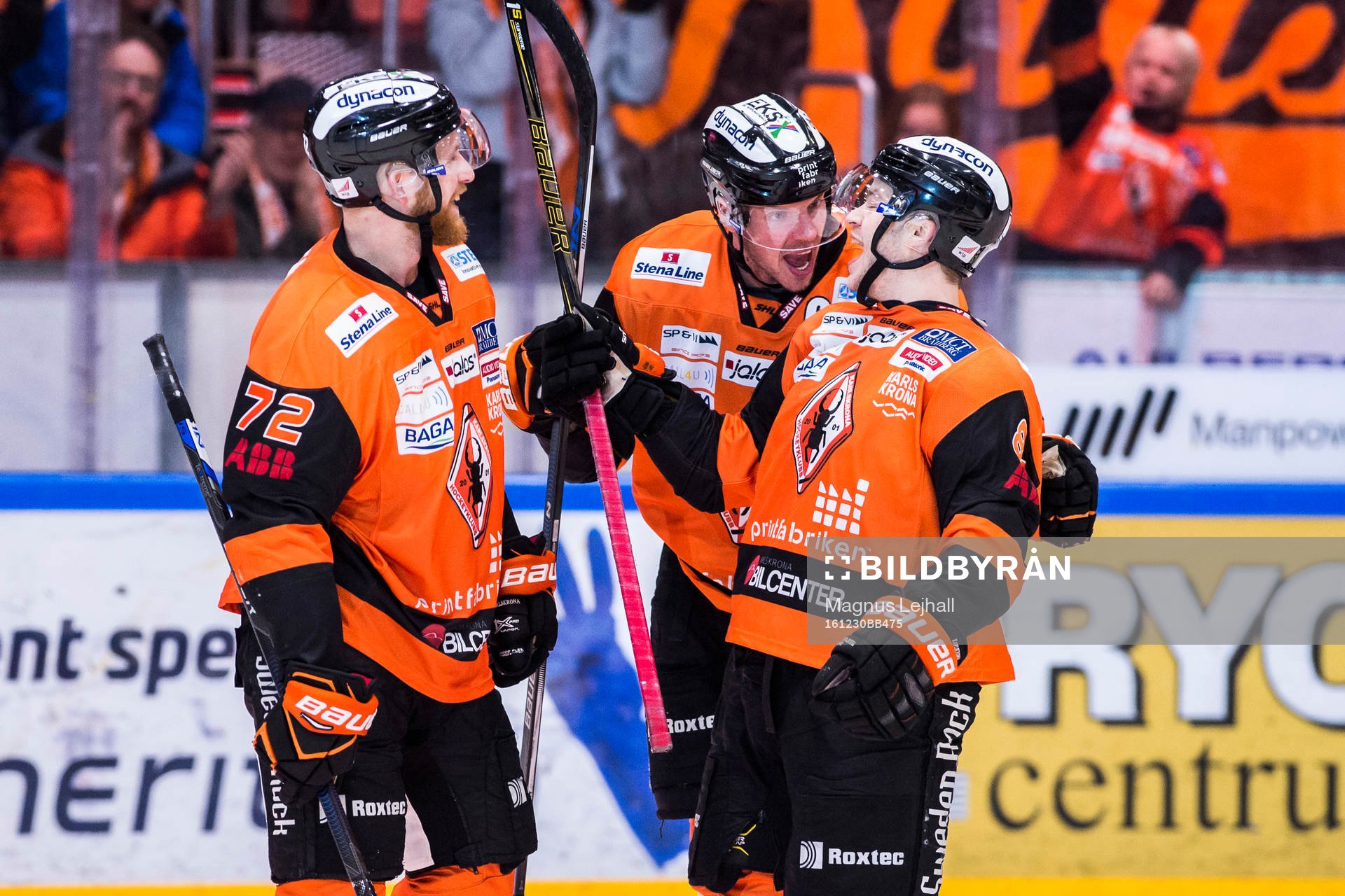 Karlskronas Joachim Rohdin, Morten Madsen  och Jimmy