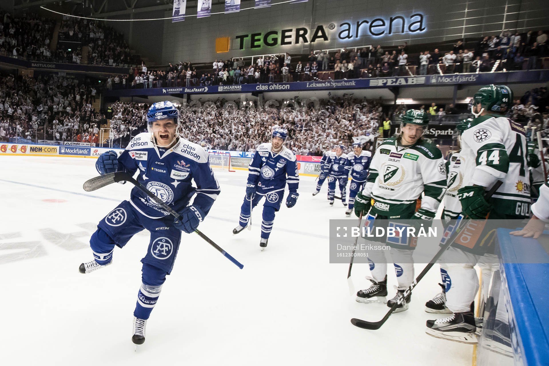 Leksands Johan Olofsson jublar