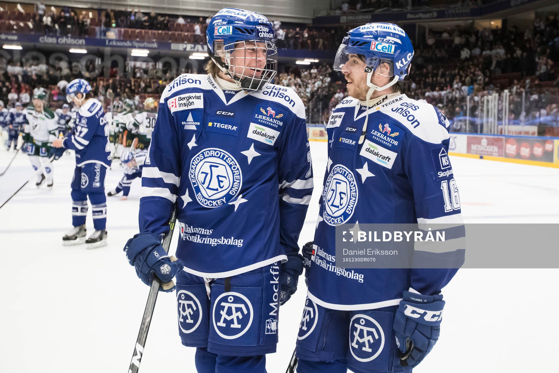 Leksands Rickard Hugg och János Hári glada
