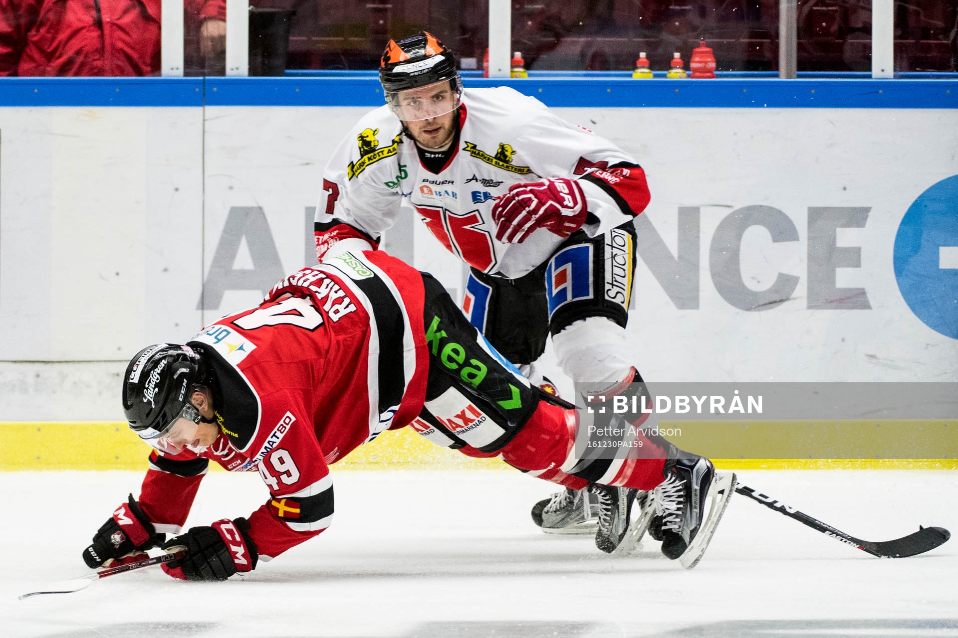 Malmö Redhawks Rhett Rakhshani faller