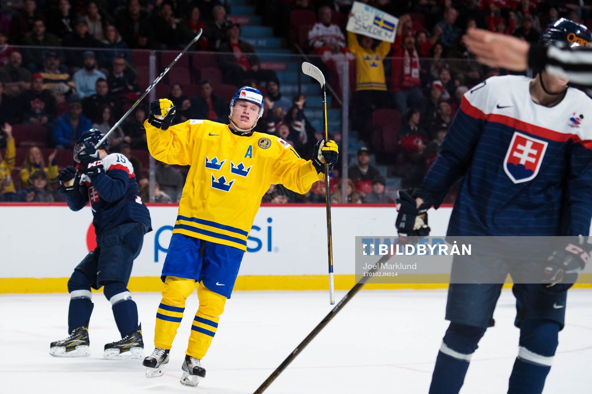 Sveriges Carl Grundström jublar