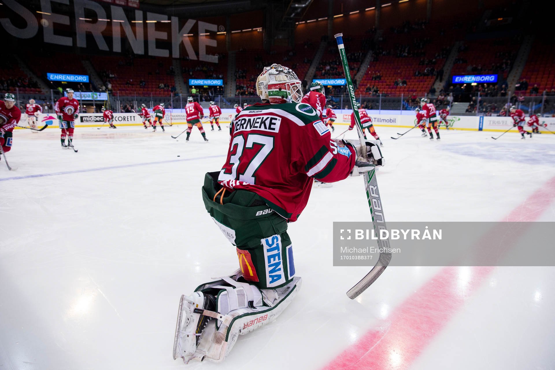 Frölundas målvakt Johan Gustafsson