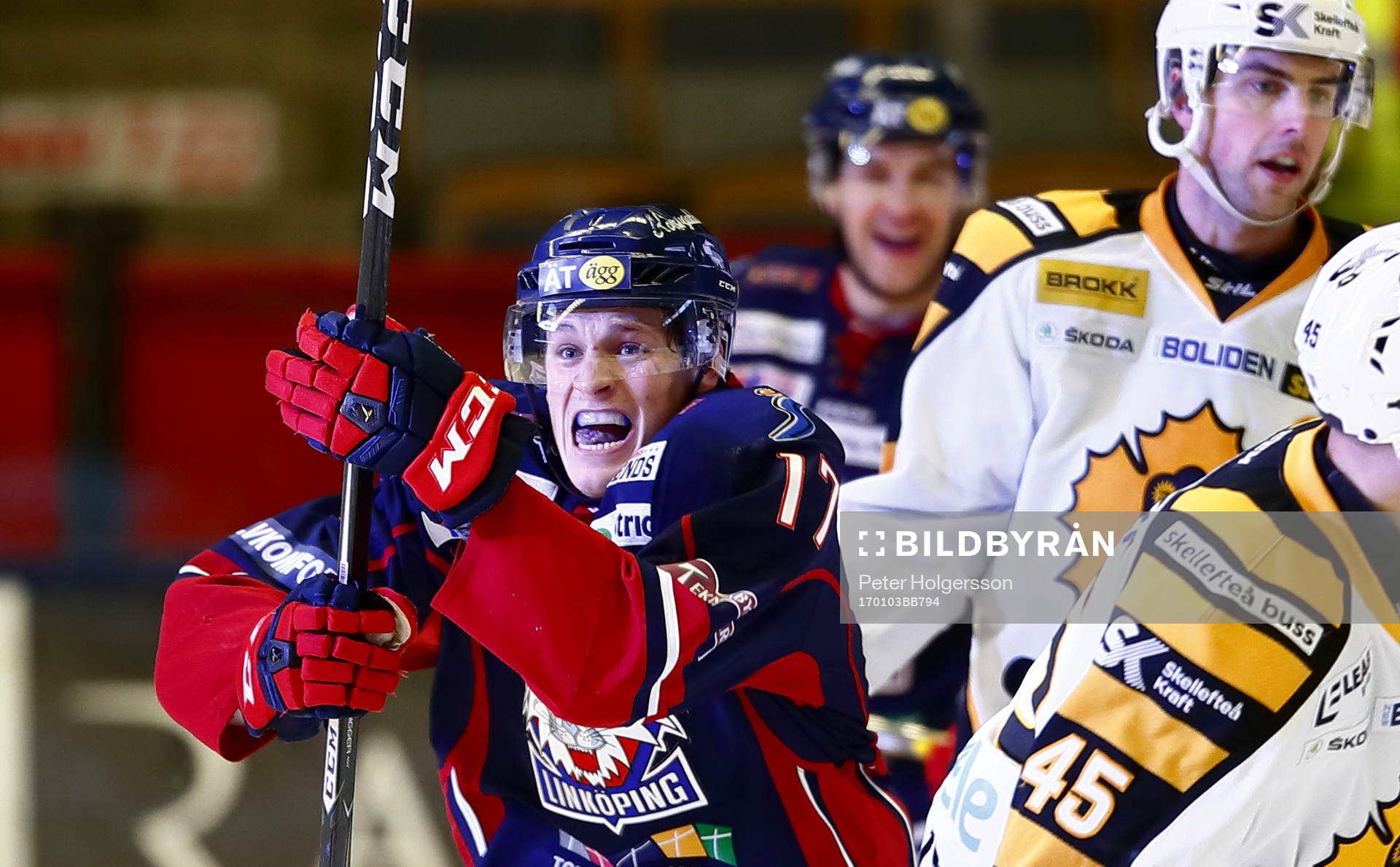 Linköpings Henrik Törnqvist jublar