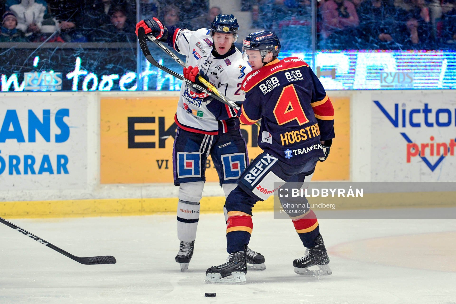 Linköpings Emil Sylvegård och Djurgårdens Marcus