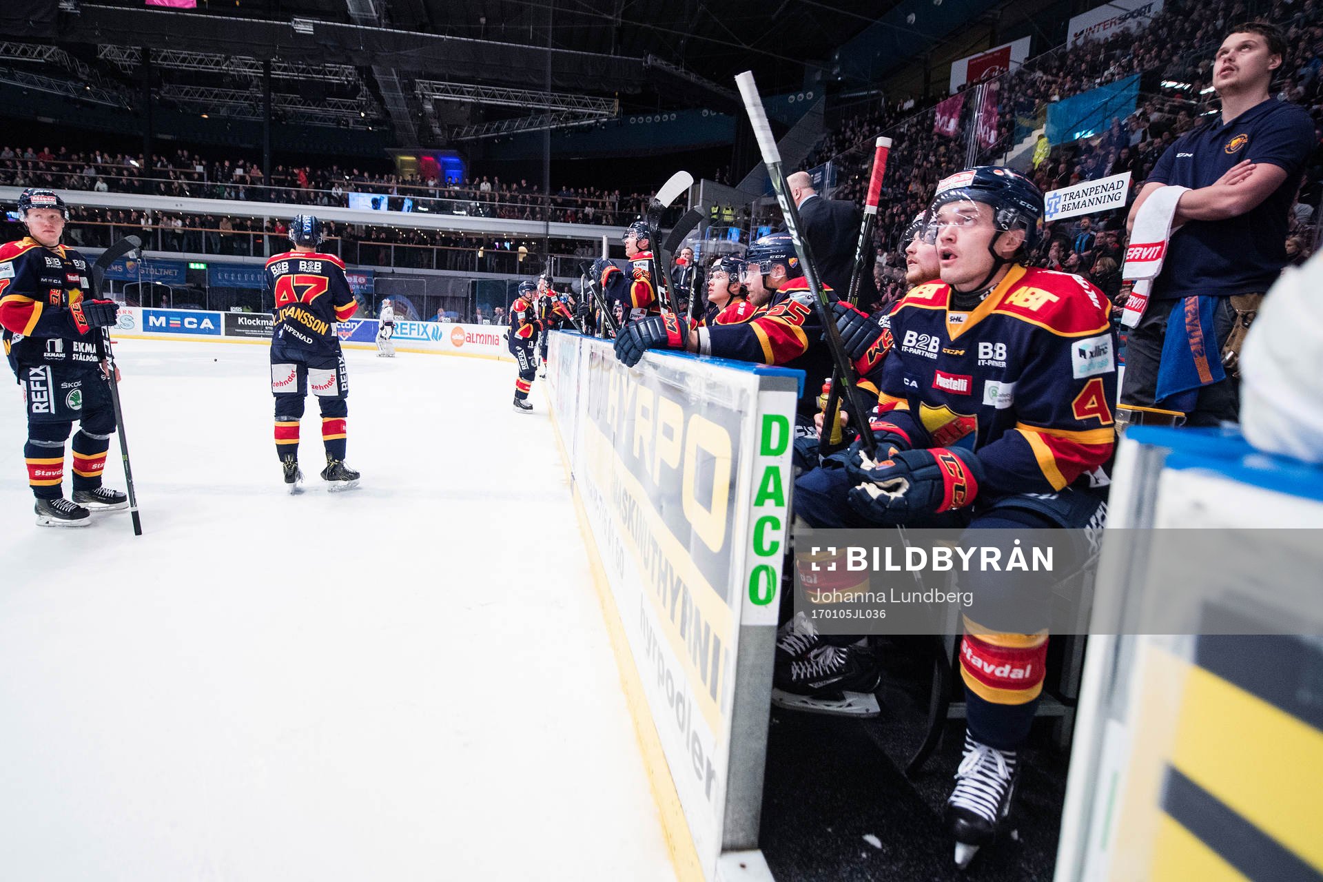 Djurgårdens Marcus Högström på bänken