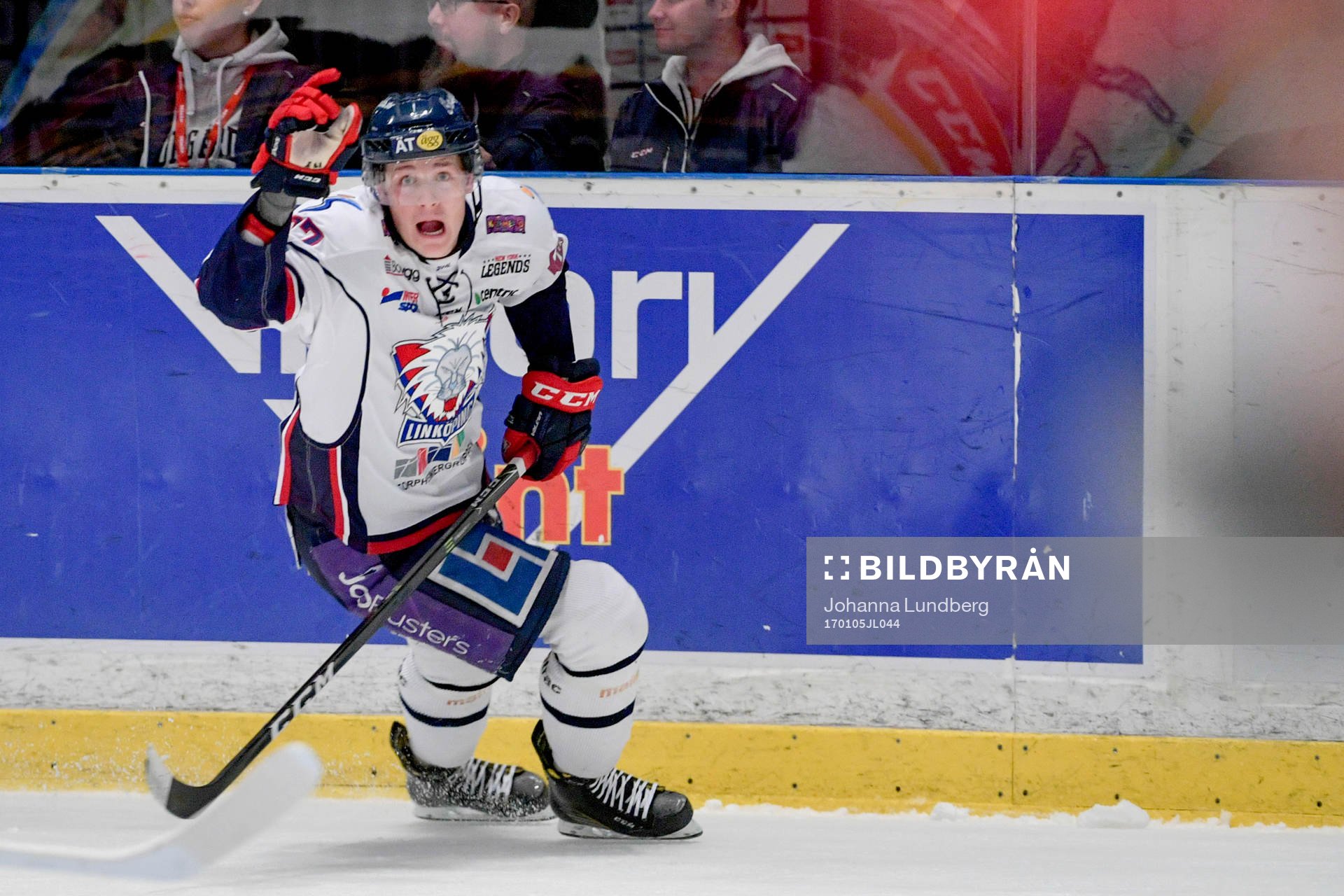 Linköpings Henrik Törnqvist jublar