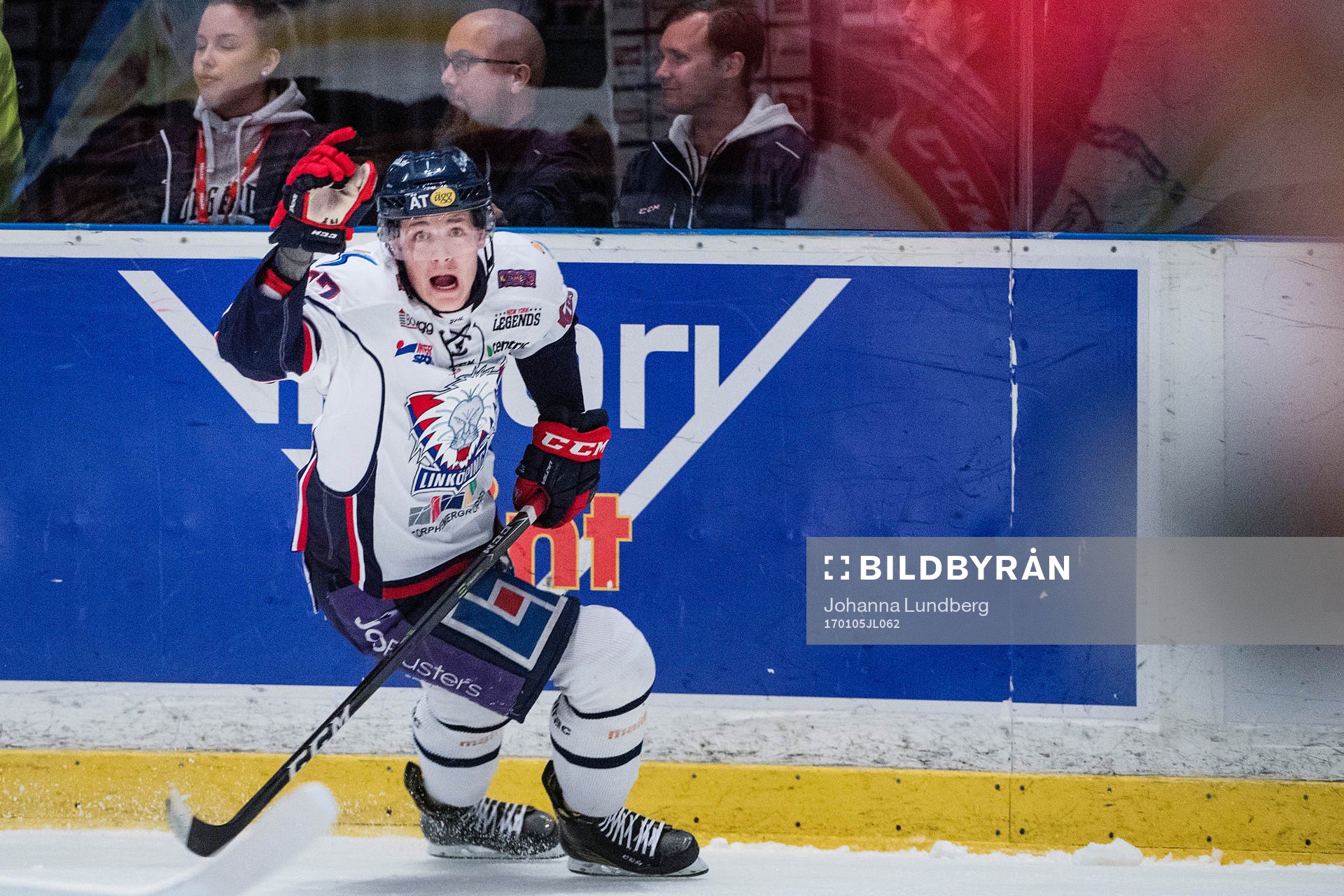 Linköpings Henrik Törnqvist jublar