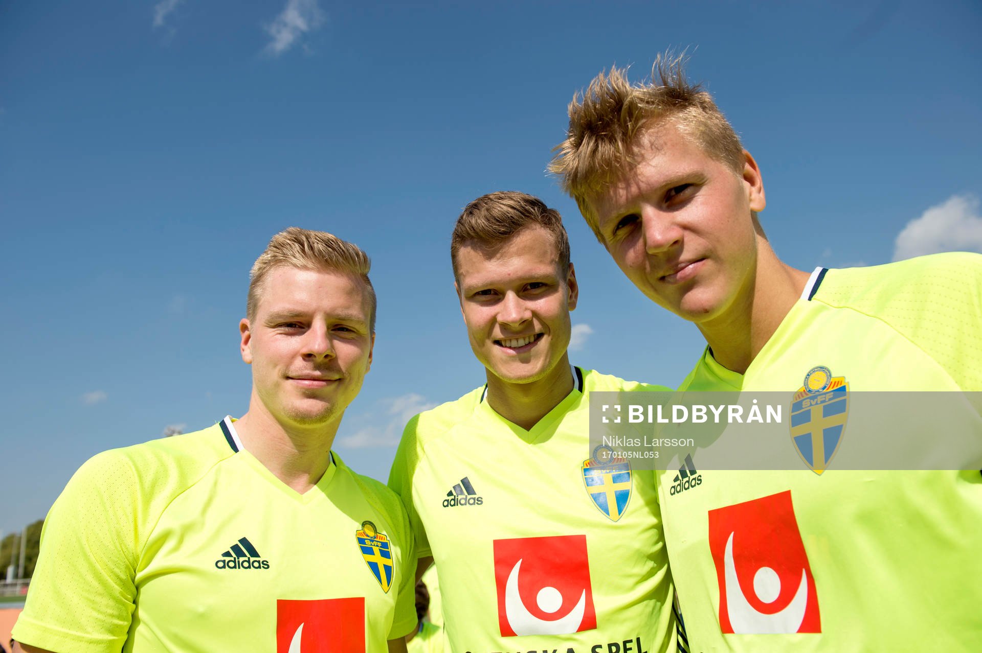 Sveriges och Elfsborgs Per Frick, Viktor Claesson och