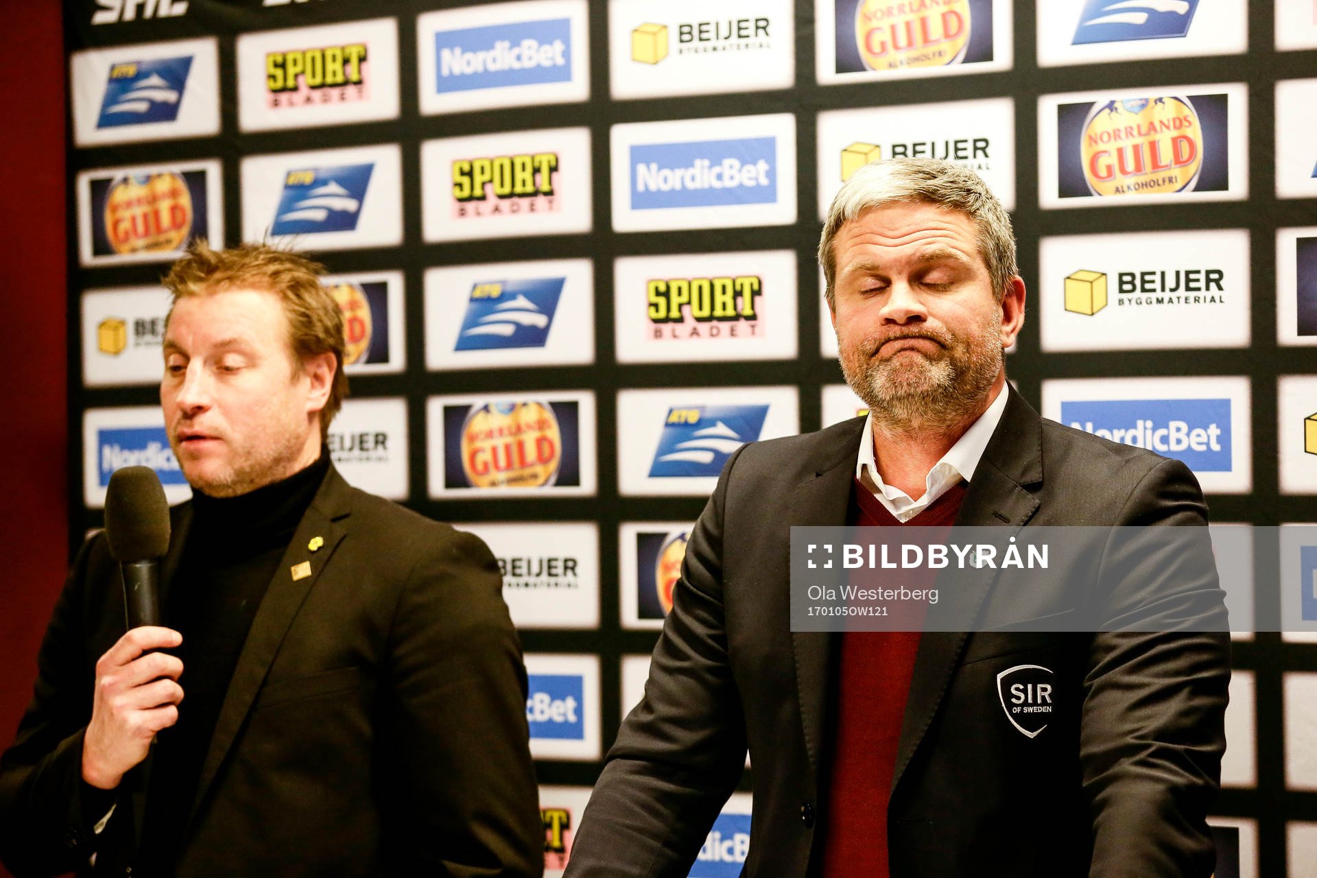 Skellefteås tränare Fredrik Öberg och Rögles