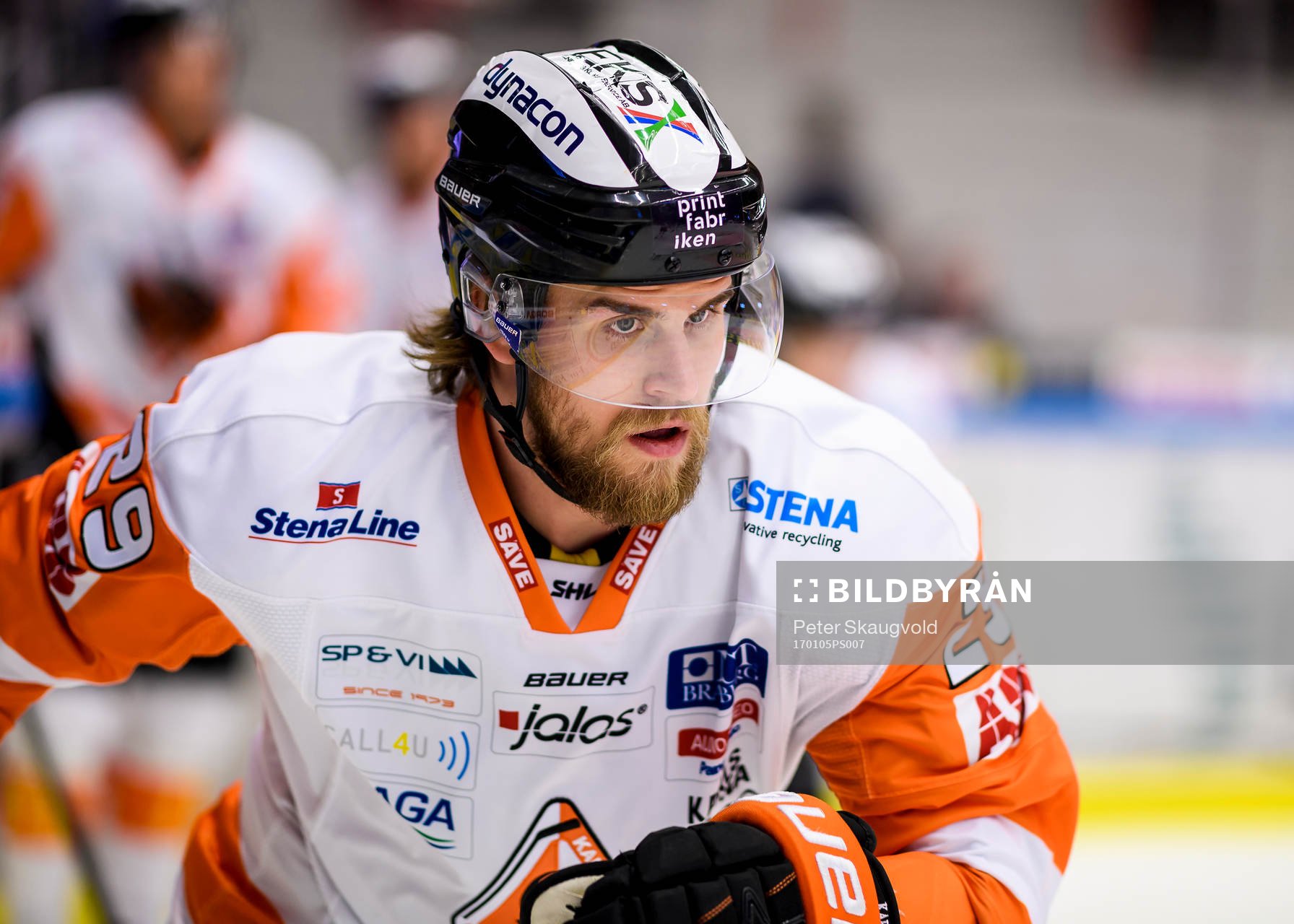 Karlskronas Alexander Wiklund på uppvärmningen
