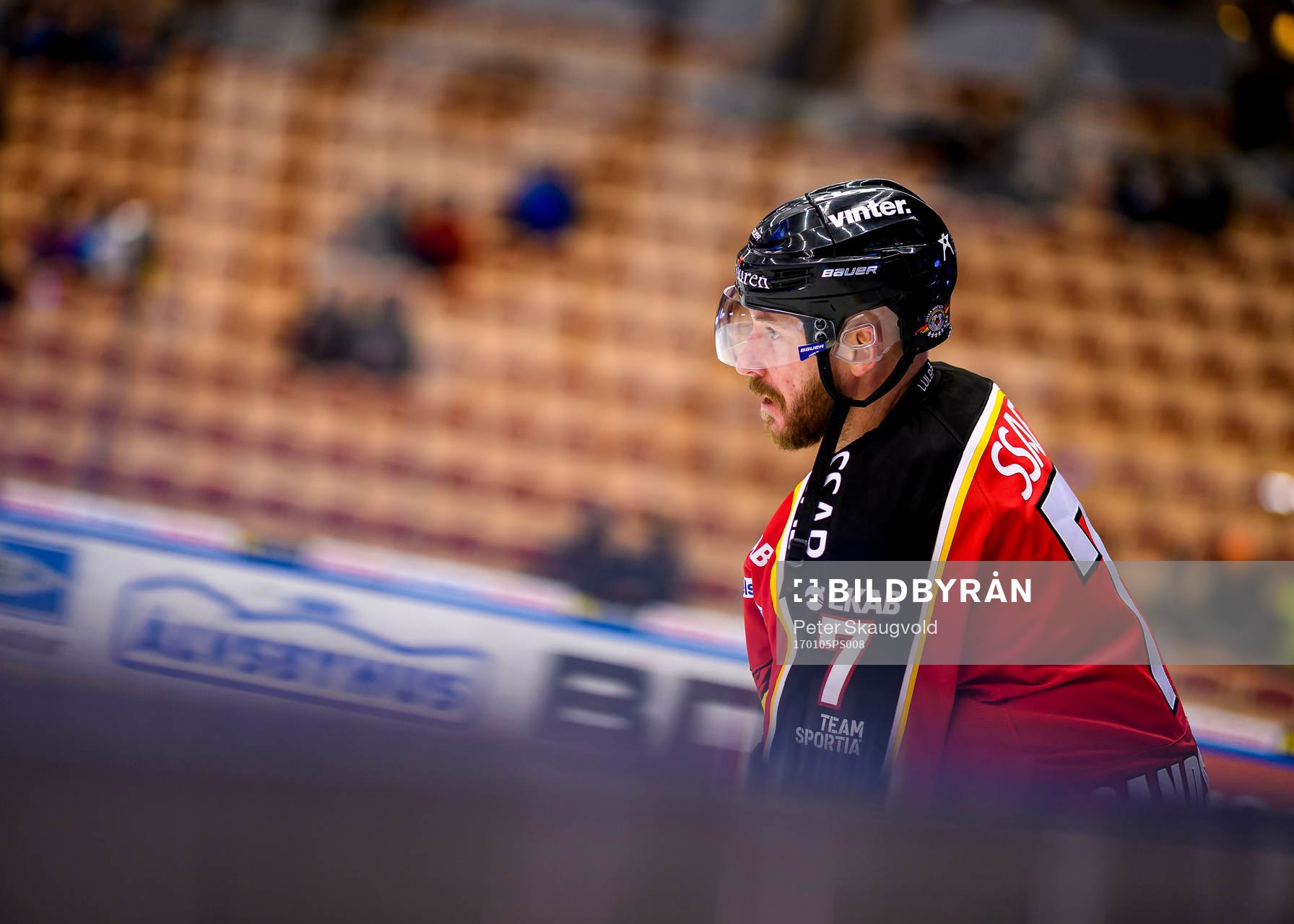 Luleås Jan Sandström på uppvärmningen