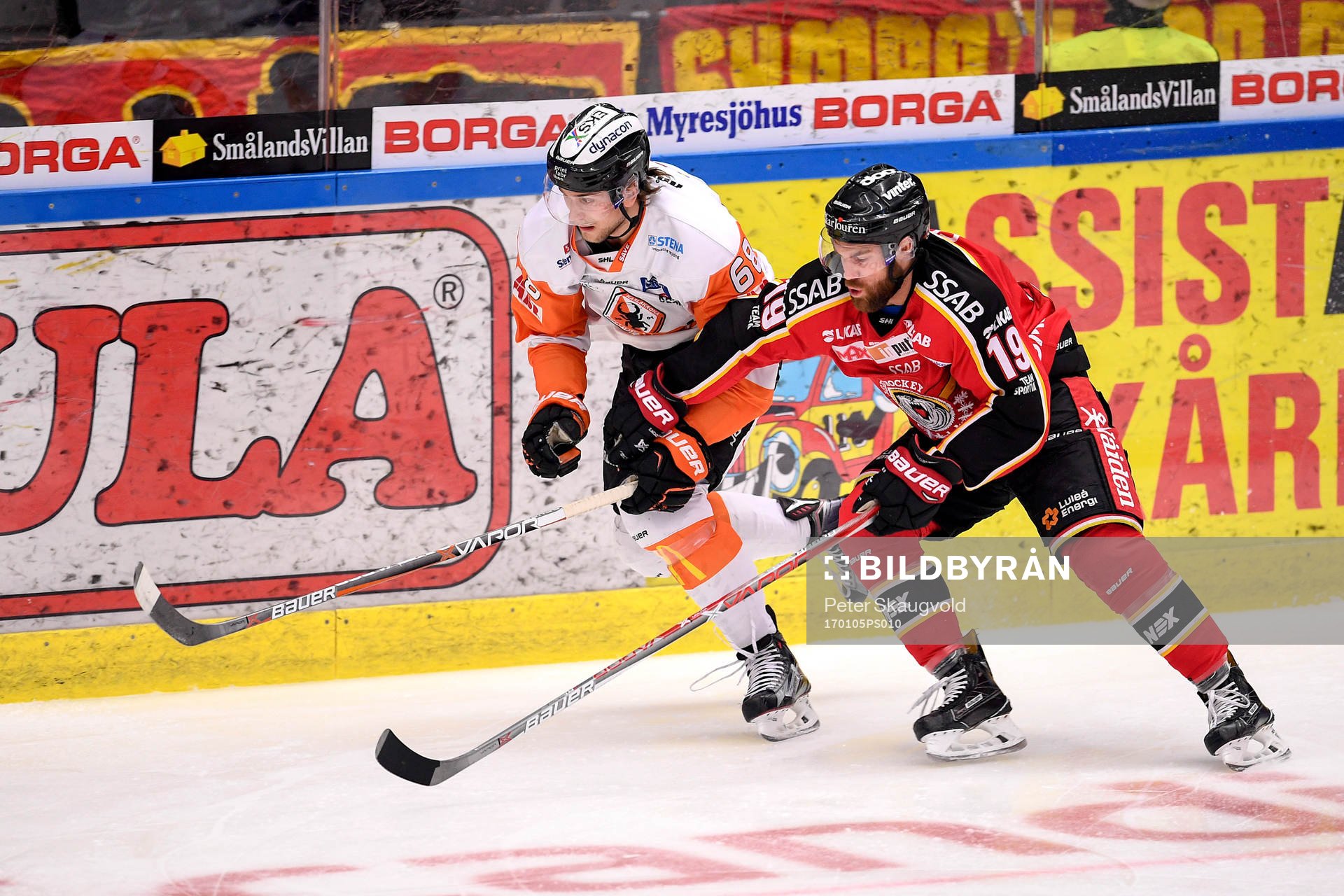 Luleås Jacob Lagacé och Karlskronas Daniel Gunnarsson