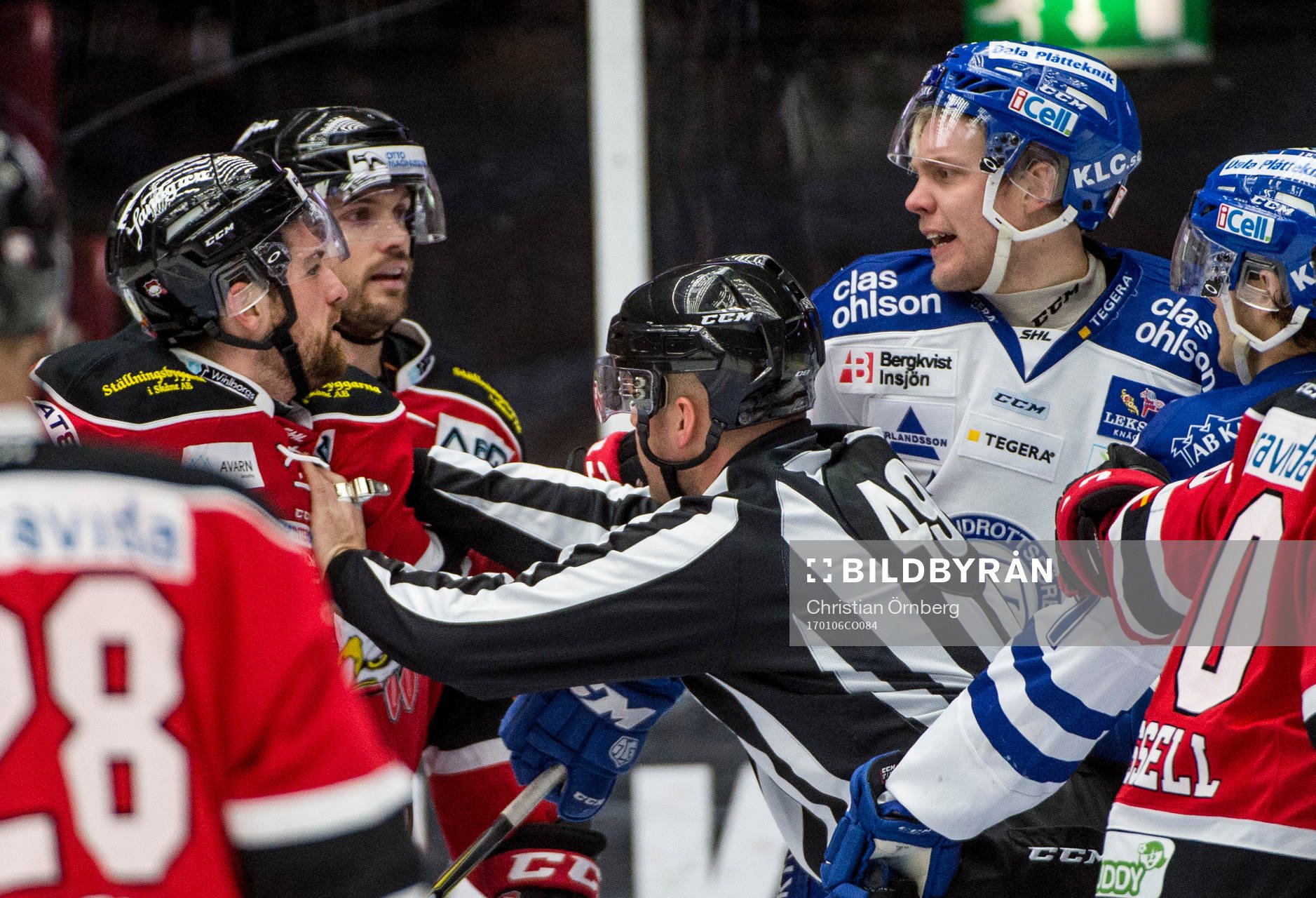 Malmö Redhawks Nichlas Hardt i bråk med Leksands Johan