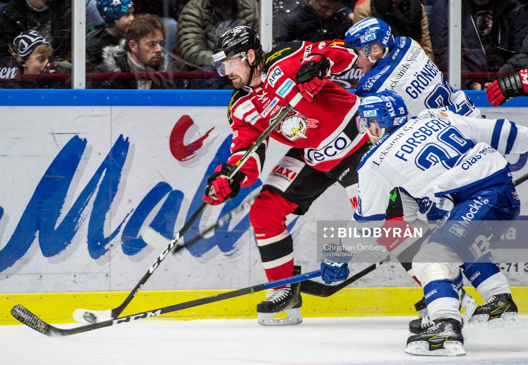 Malmö Redhawks Stefan Warg mot Leksands Tommi