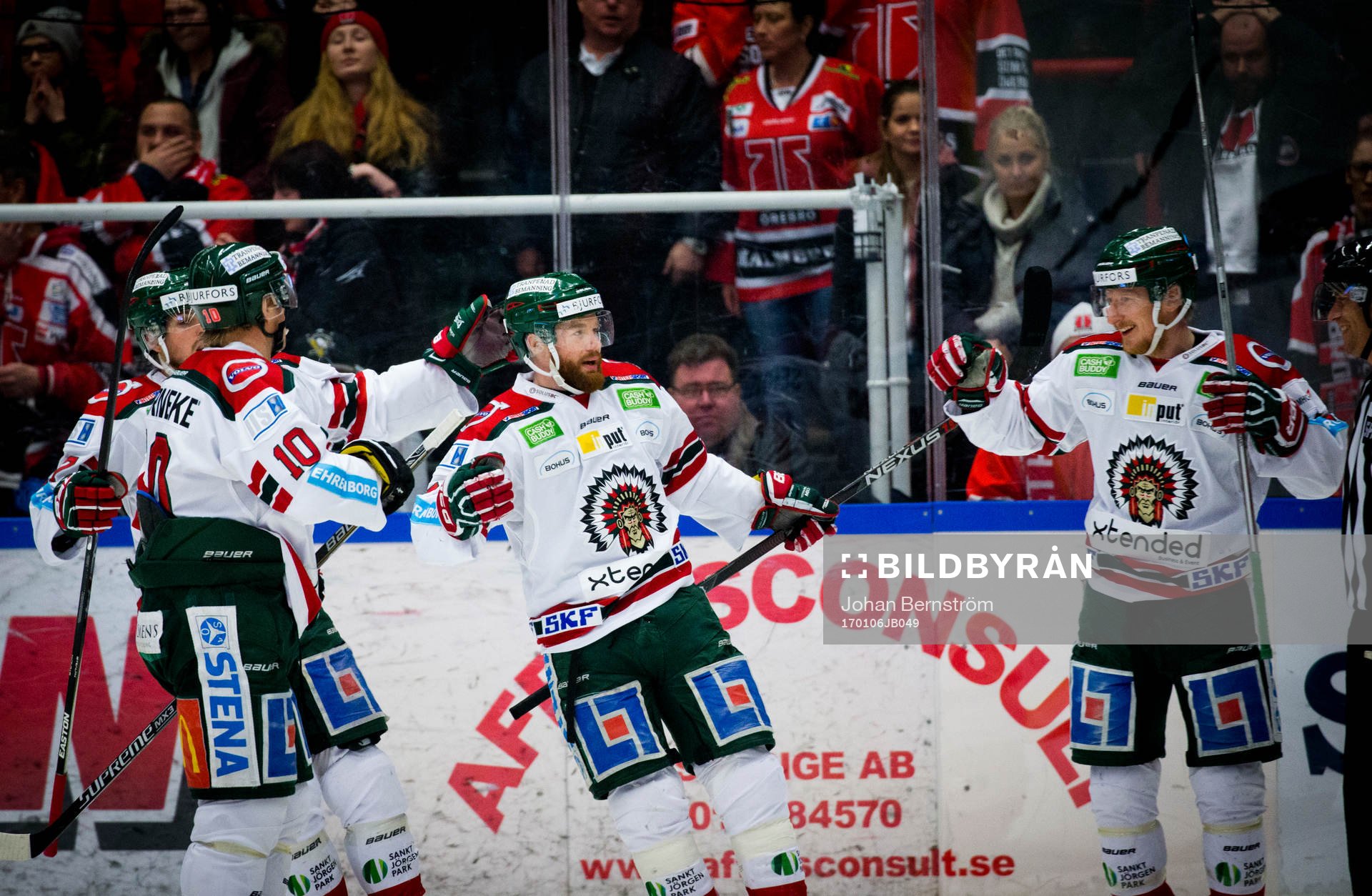 Frölundas Robin Figren jublar