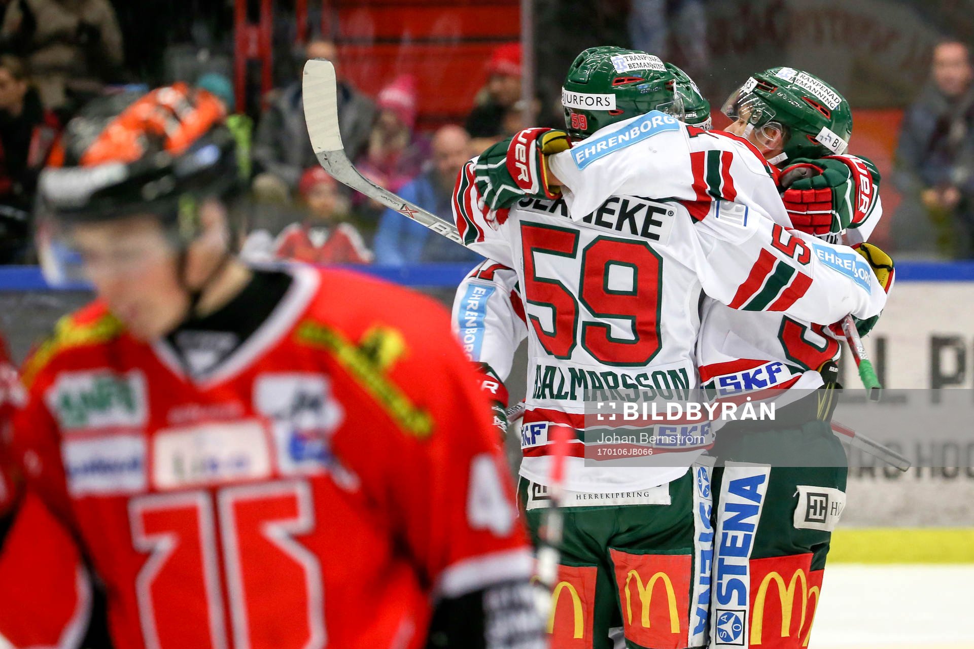 Frölundas Nicklas Lasu jublar
