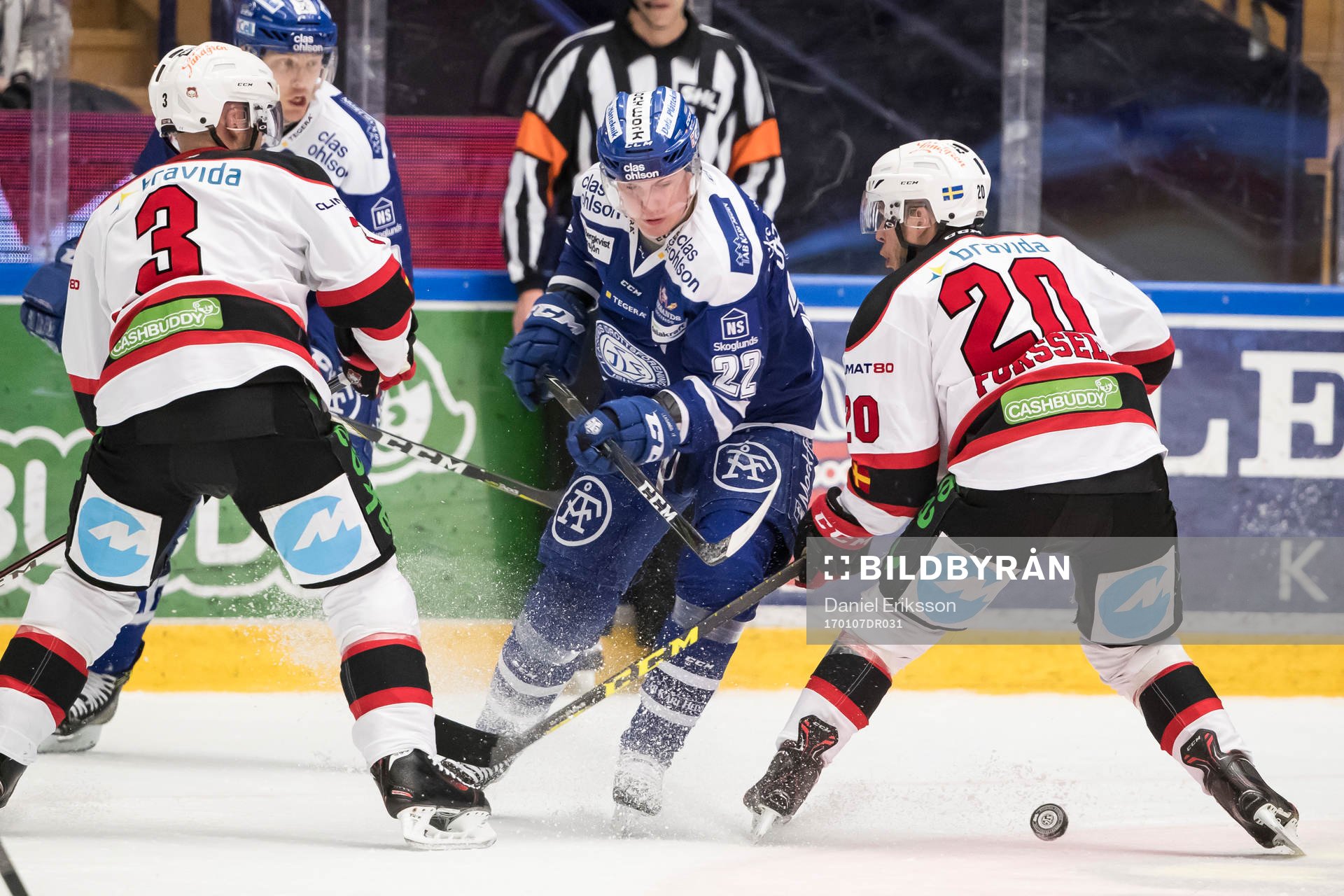Leksands Martin Grönberg och Malmö Redhawks André Benoit
