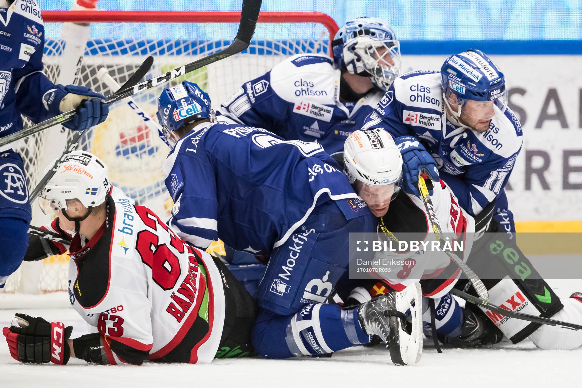 Malmö Redhawks Fredrik Händemark och Leksands Daniel