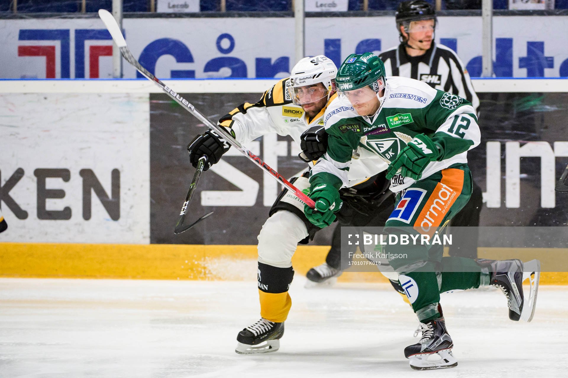 Skellefteås Johan Alm och Färjestads Gustaf Thorell