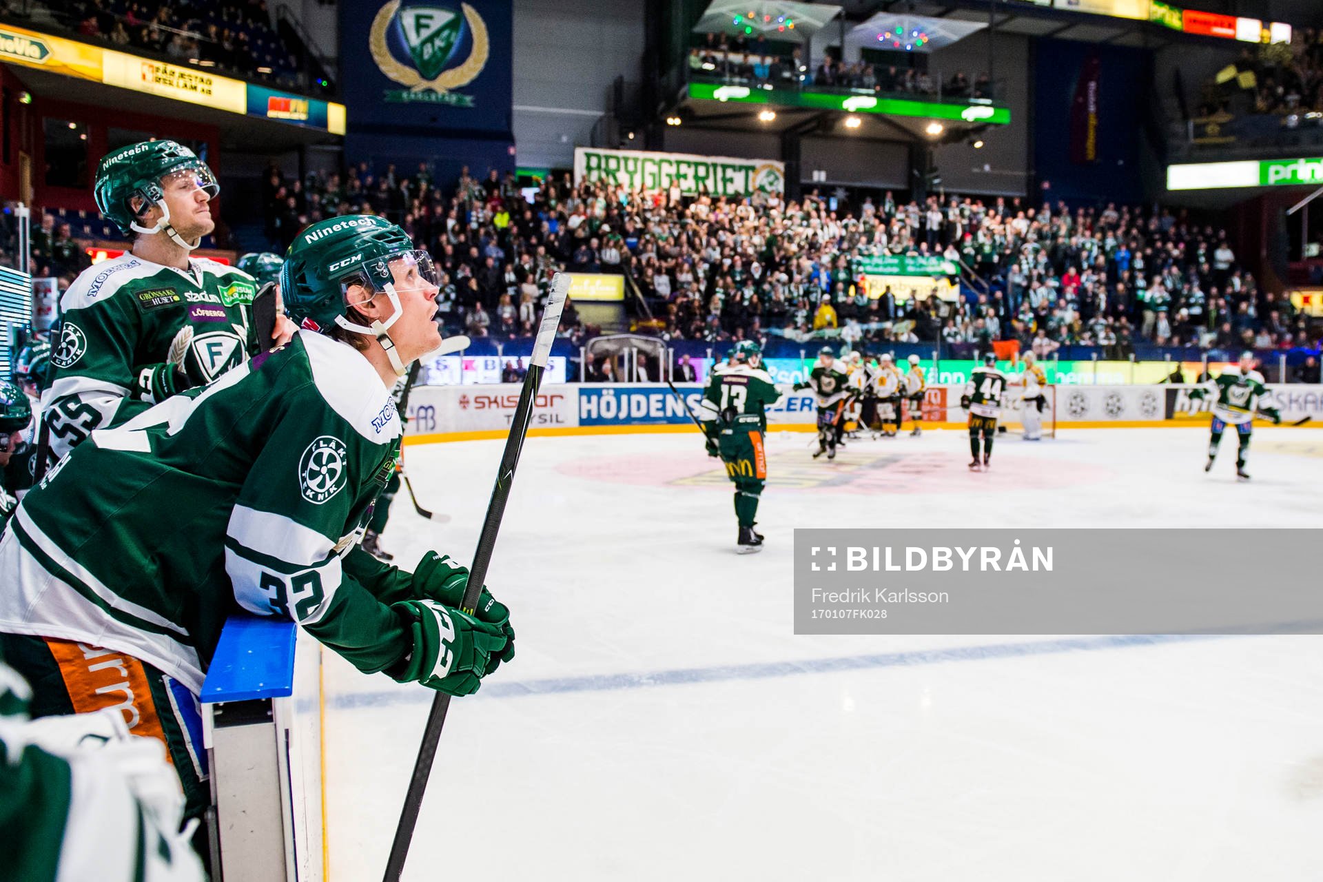 Färjestads Ole-Kristian Tollefsen och Magnus Nygren deppar