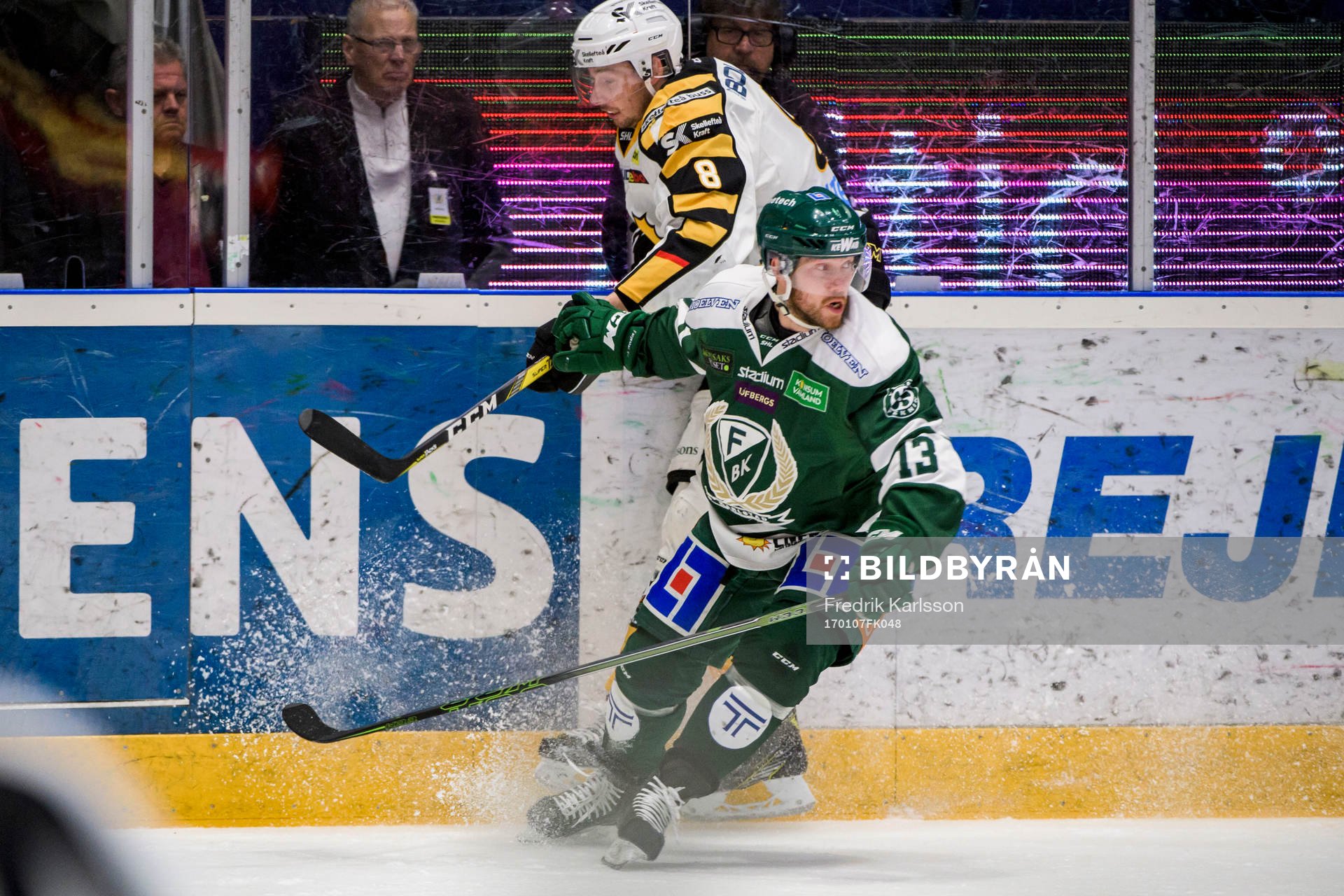 Skellefteås Marcus Pettersson och Färjestads Linus Persson