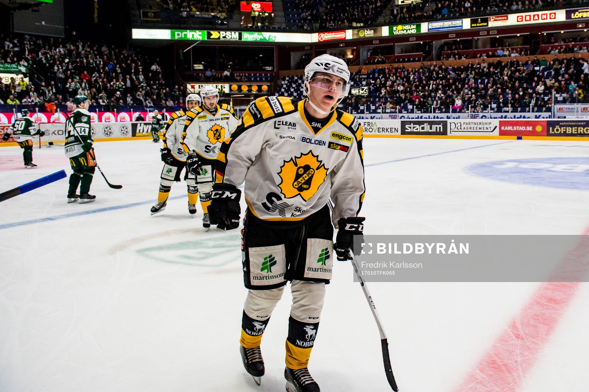 Skellefteås Sebastian Aho jublar