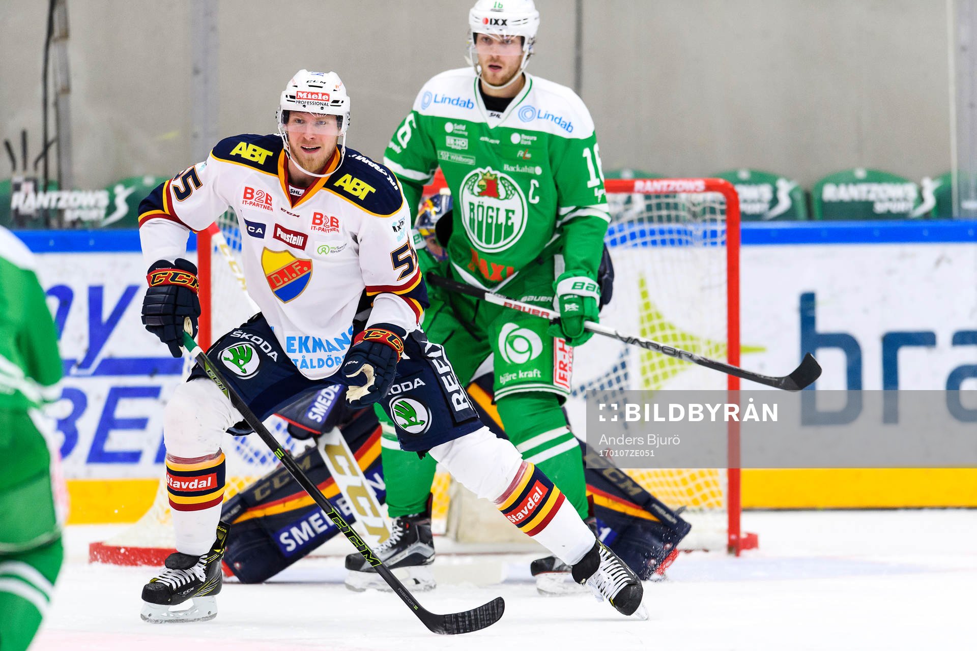 Djurgårdens Alexander Urbom och Rögles Christopher