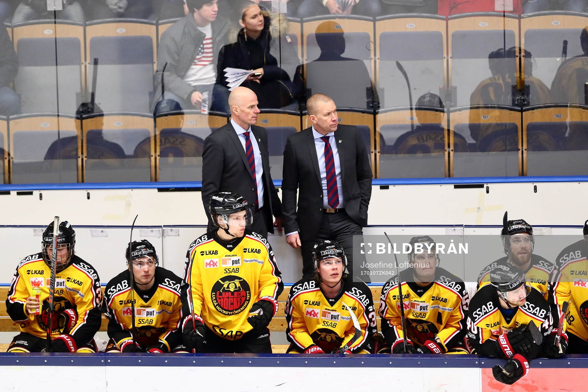 Luleås spelarbåts med tränare Stefan Nilsson
