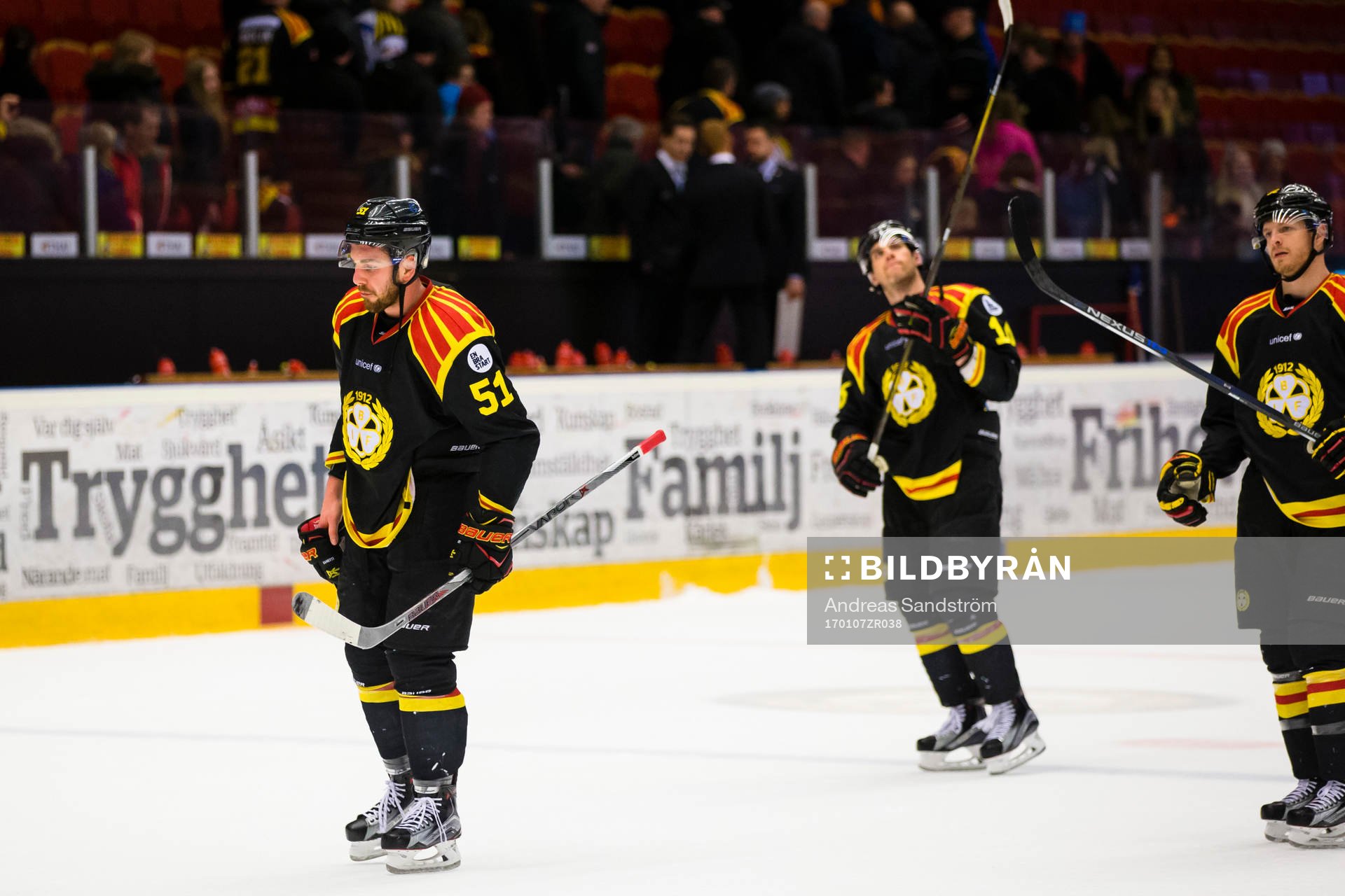 Brynäs Marc Zanetti ser deppig ut
