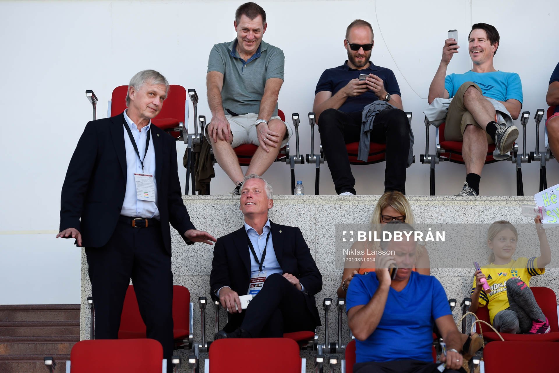 Svenska fotbollsförbundets Håkan Sjöstrand och Lars