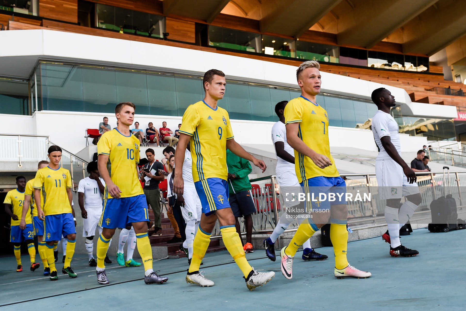 Sveriges Niklas Bärkroth, Viktor Claesson, Sebastian