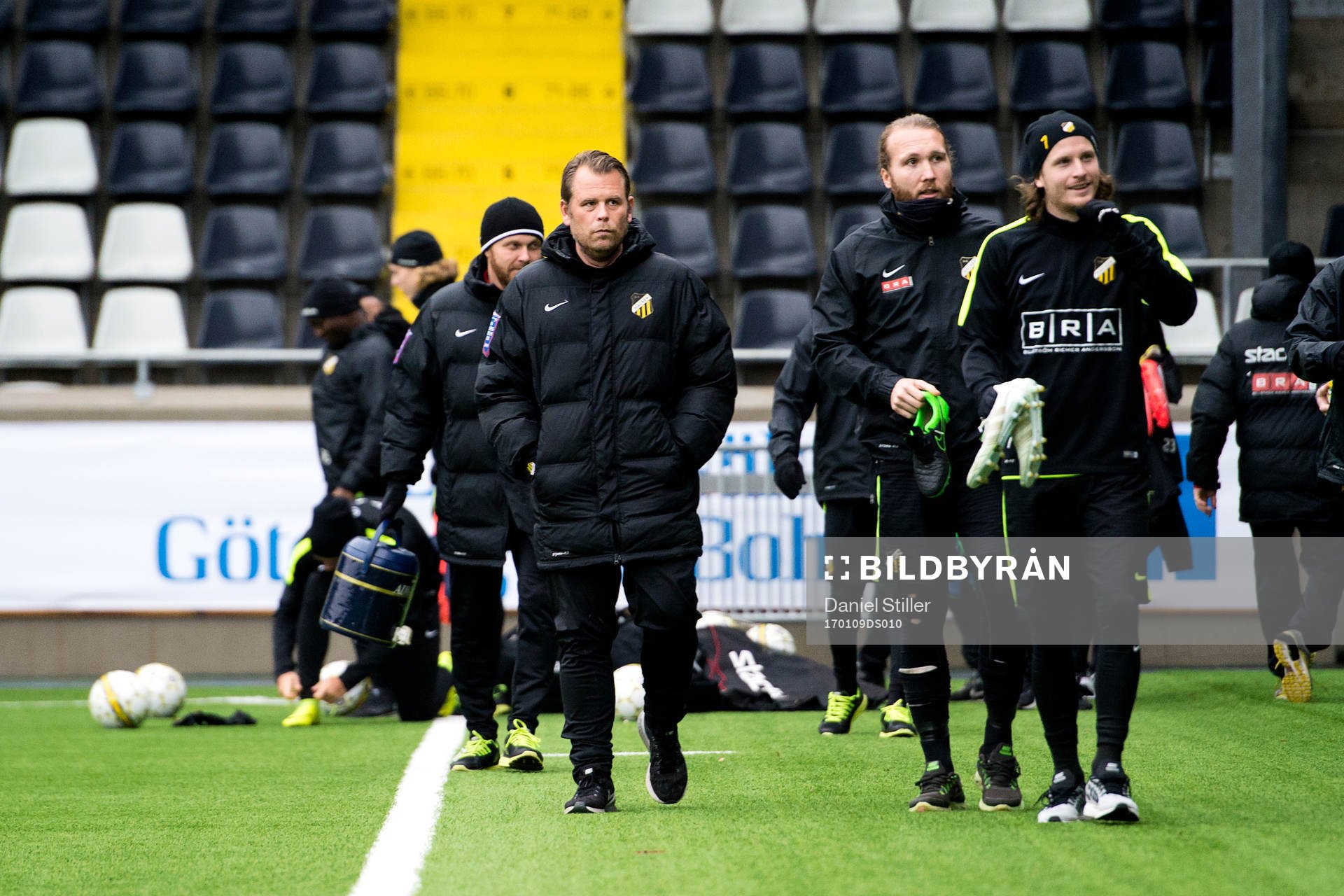 Häckens tränare Mikael Stahre, Emil Wahlström och Erik