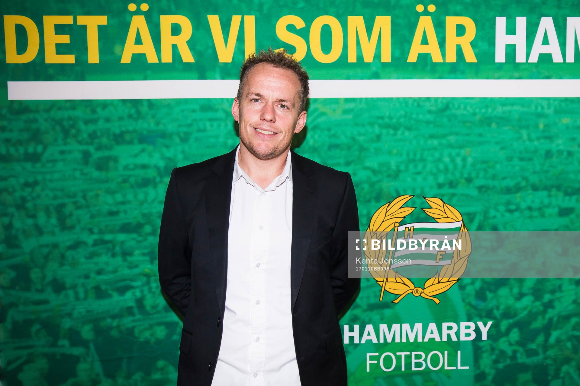 Hammarbys tränare Jakob Michelsen poserar för ett porträtt under en pressträff på Årsta IP den 10 Januari 2017 i Stockholm. 